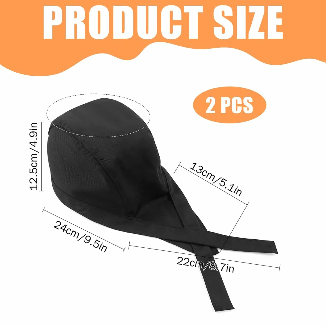 Cappello da Cuoco Regolabile Traspirante 2 Pezzi per Ristoranti, Fornai, Hotel