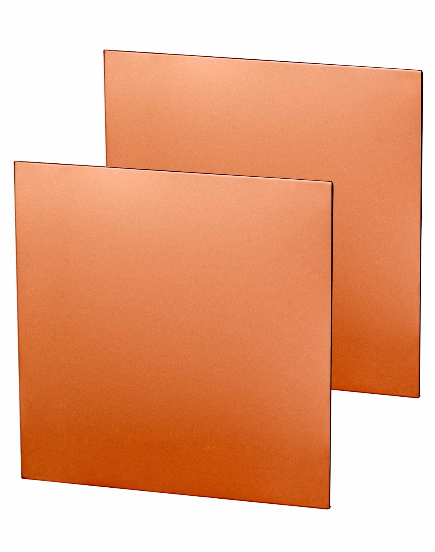 QWORK 2pz Lamiera di Rame Puro 99,9%, Lastra di Rame per la Lavorazione dei Metalli, la Stampa di Circuiti Stampati e altro ancora (150 mm x 150 mm x 1 mm)