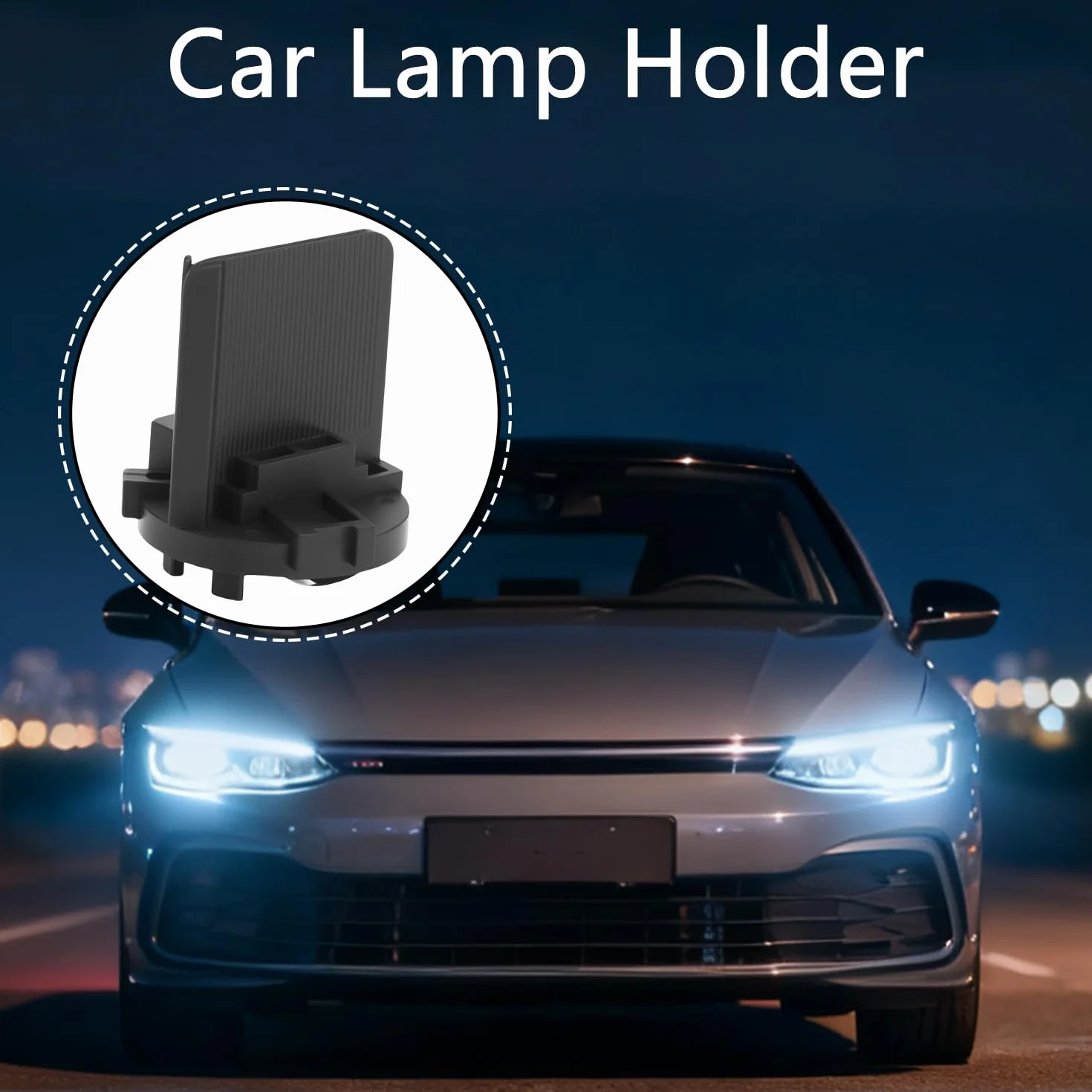 Portalampada alogeno, 2 pezzi di ricambio 5K0941109 per VW Golf 6 7 MK6 MK7, Tiguan, Touran, Sharan, Scirocco – Portalampada per fari anabbaglianti, ricambio durevole per fari alogeni