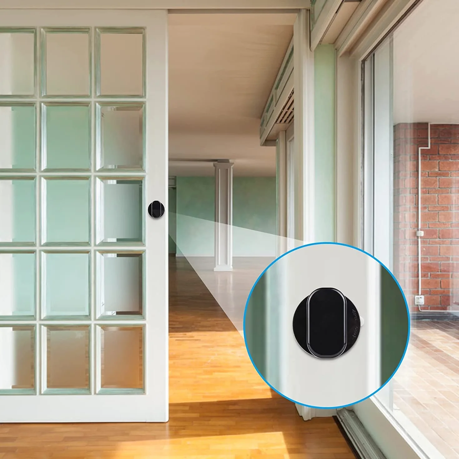 2 maniglie a ventosa per porta Mokinga, maniglia in plastica ABS per balcone