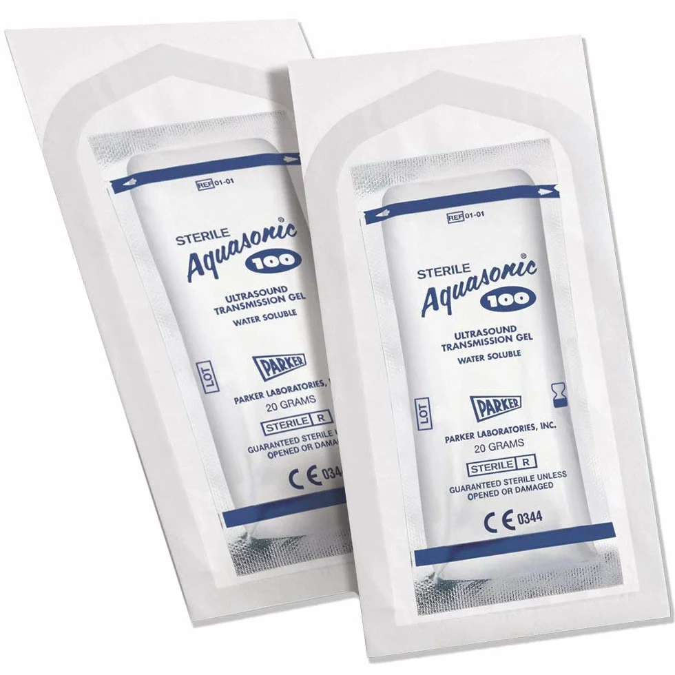 Parker 01-01 48 Bustine Sterili da 20G di Gel per Ultrasuoni Aquasonic 100 (48 pz)