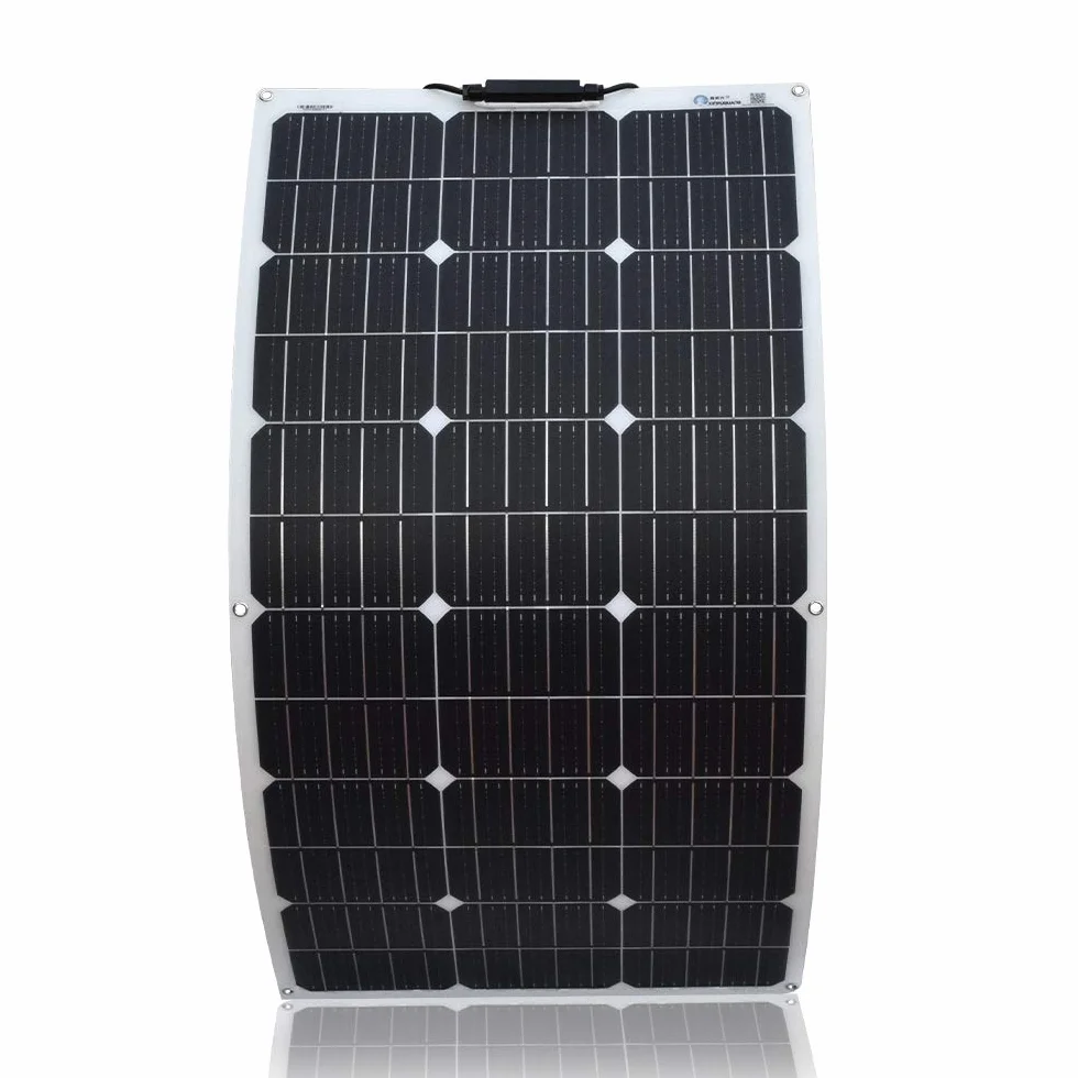 XINPUGUANG Pannello solare flessibile da 100 W 12V Kit modulo mono per barca, auto, roulotte, ricarica della batteria 12v (100)