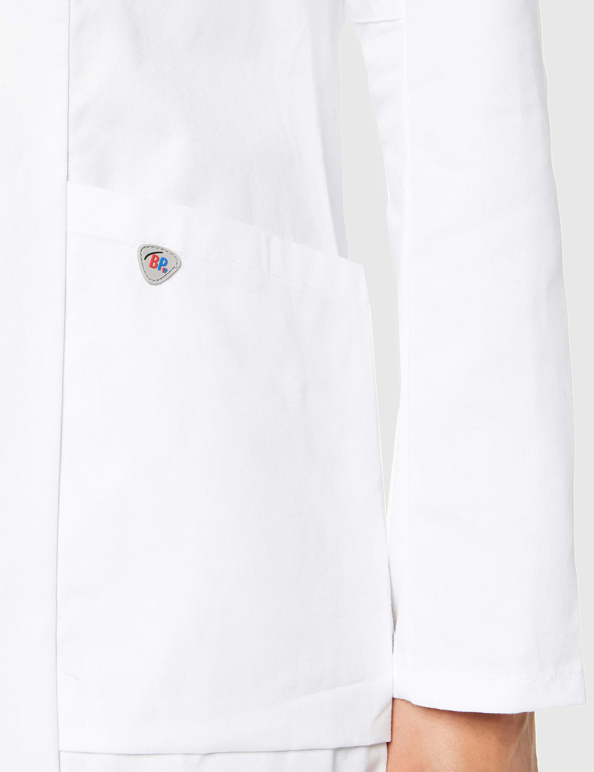 BP 1752-130-0021-34n Doctor's Coat for Women, Long Sleeve, Arm Lift System, 205 g/m², Pure Cotton, White