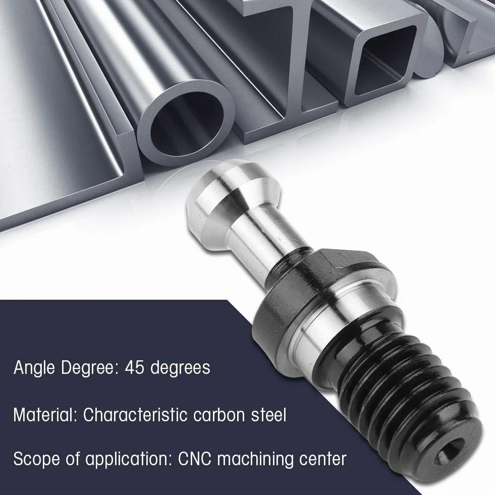 2 pezzi BT30 Manopola di ritegno a 45 gradi con tirante a 45 gradi per accessori portautensili CNC, chiave a 45 ° con tirante per utensili a mano