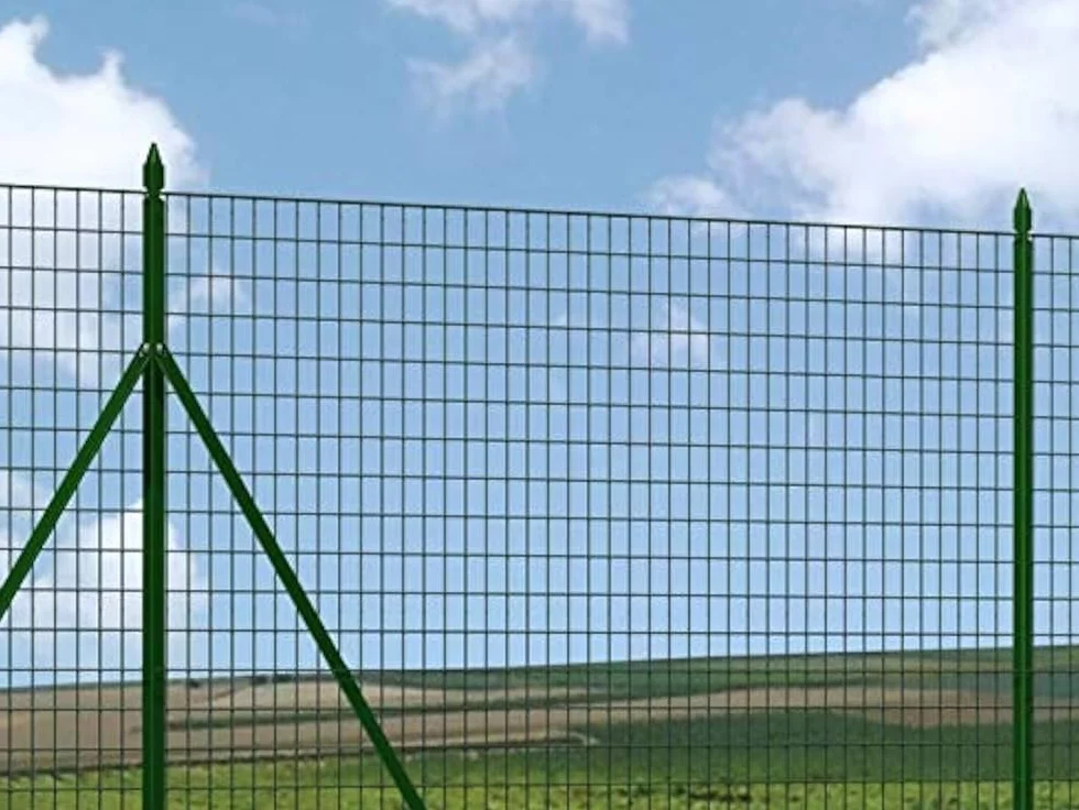 Rete Elettrosaldata Plastificata Verde 25m Maglia 50x75mm H100cm Recinzione Giardino Zincata Resistente Esterni