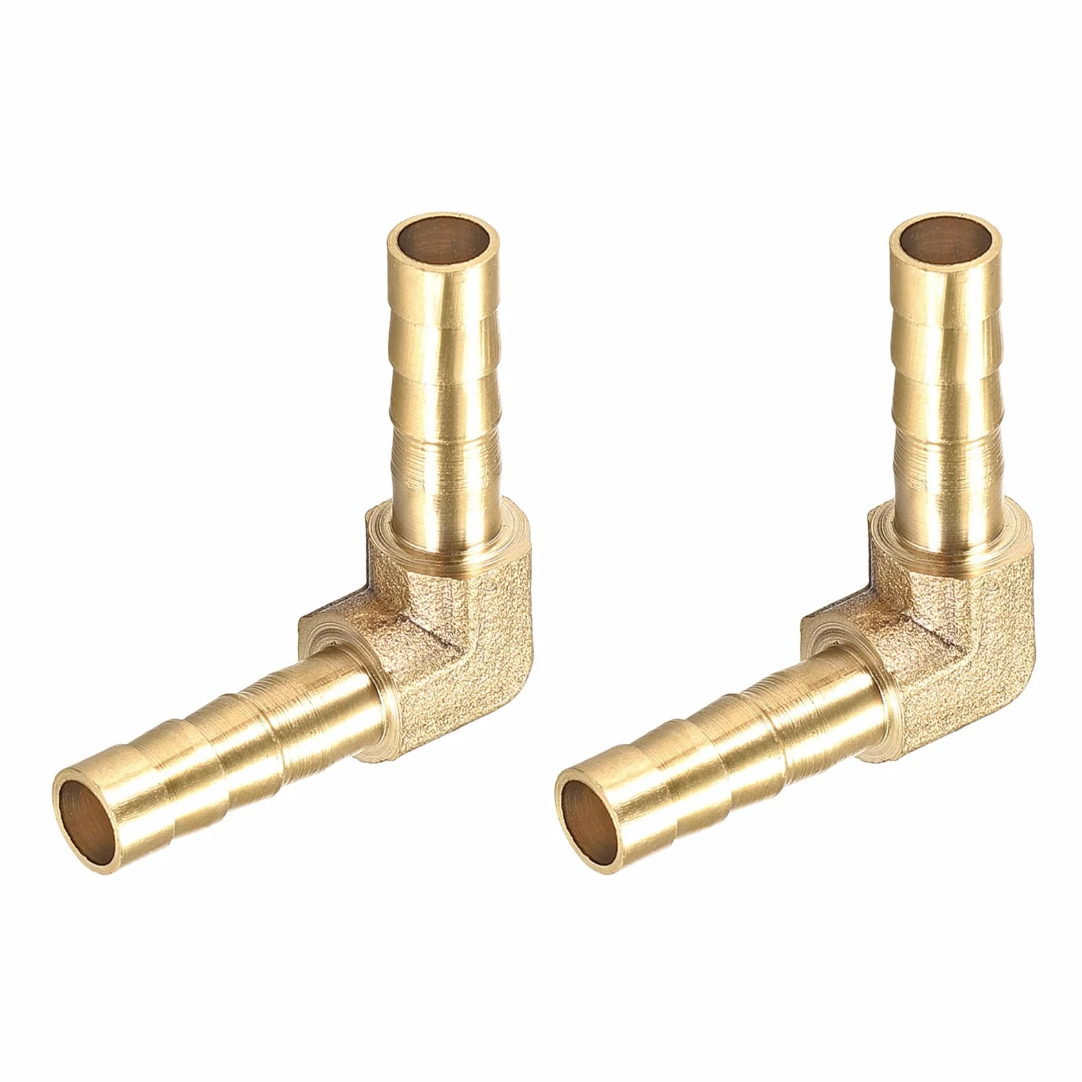 METALLIXITY Forma L Ottone Barra Raccordo (6mm) 2pz, Barra Connettore Accoppiatore - per Carburante Aria Acqua Olio Gas