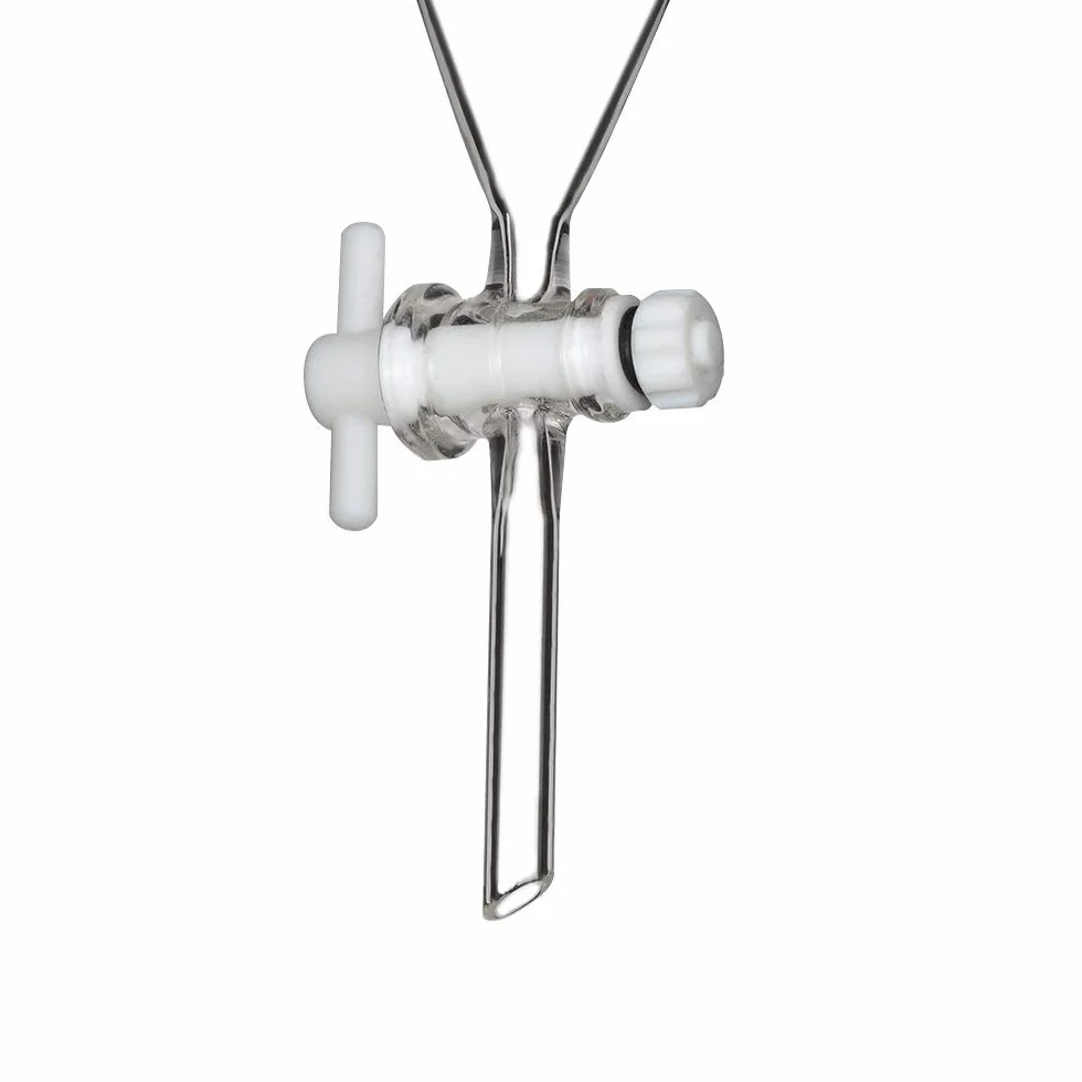Labasics Imbuto Separatore Conico in Vetro Borosilicato 250ml con Rubinetto di Arresto in PTFE