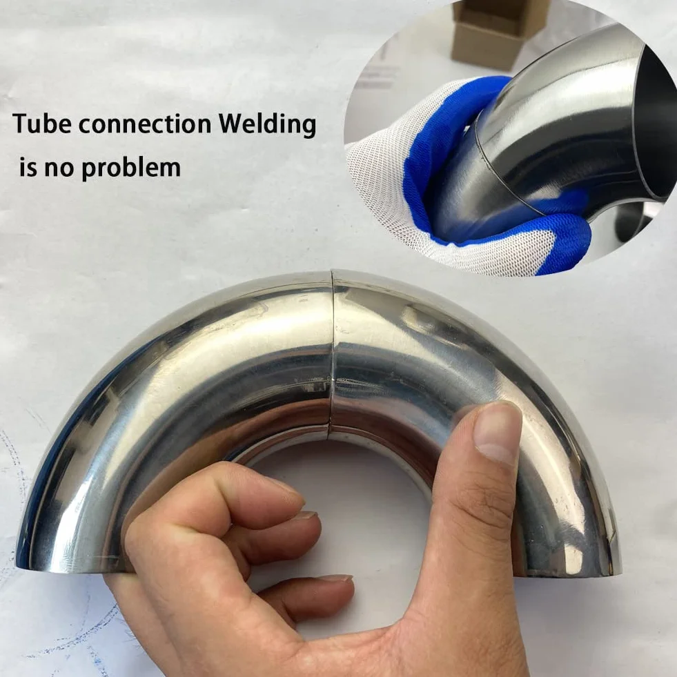 Curva in acciaio inossidabile SS304 90 gradi 65mm 2,5 pollici gomito di piegatura tubo