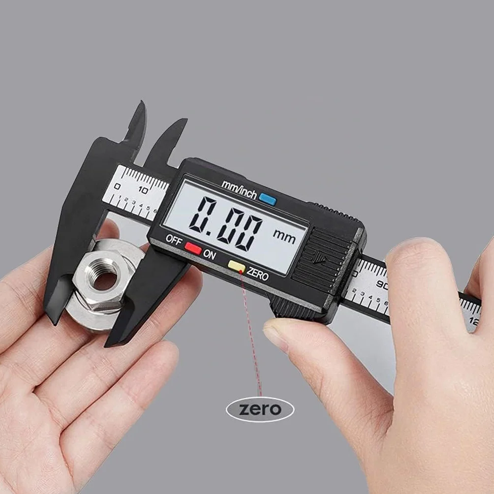 Elettronico Digitale Vernier Calibro 0-100mm Strumento di Misurazione per Gioielli Righello Digitale