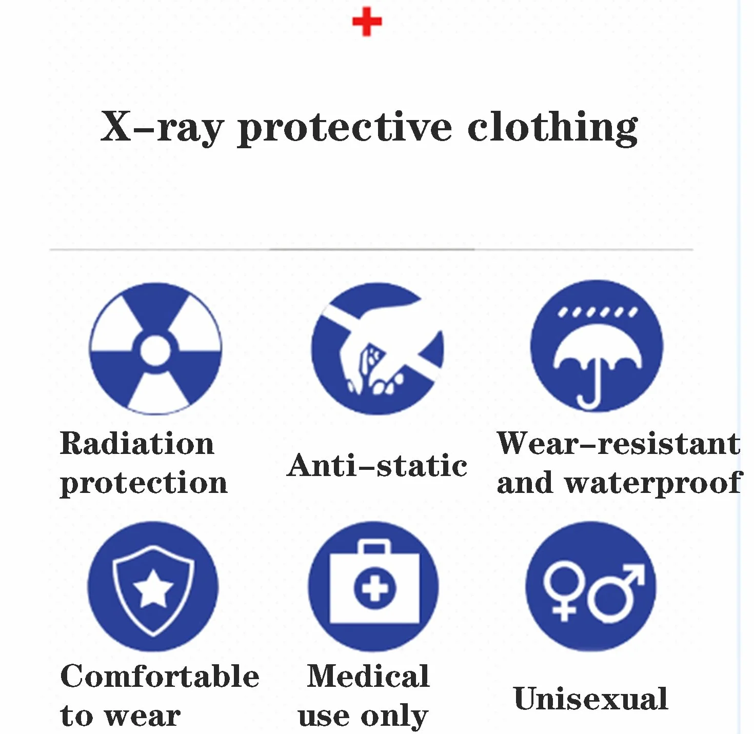 Grembiule in Piombo Resistente ai Raggi X con Protezione Tiroidea, Set da 2 Pezzi per Sala TC