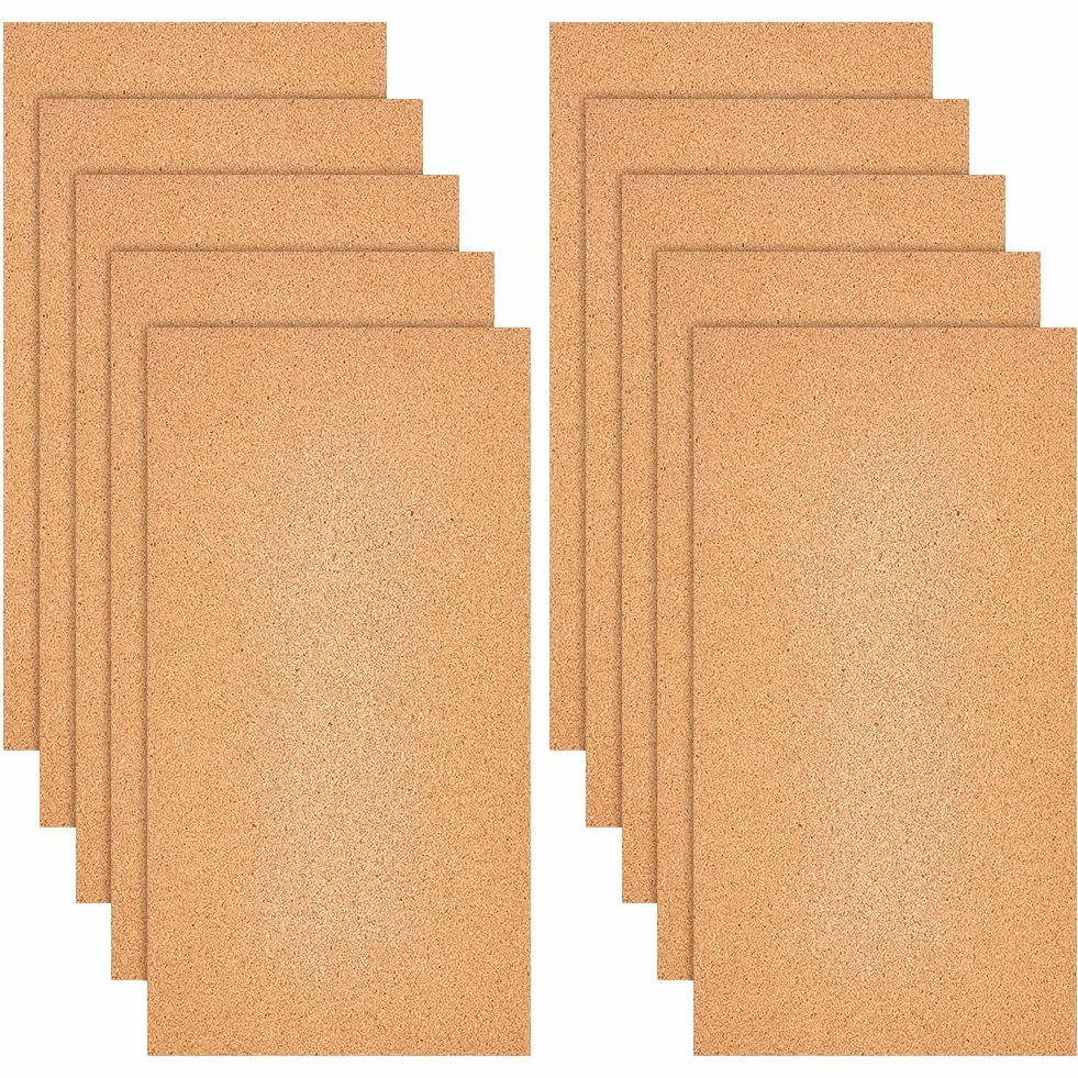 OLYCRAFT Sughero Fogli 305 x 155 mm 1 mm Rotolo Marrone Rettangolari per Sottobicchieri Tovagliette Fai da Te