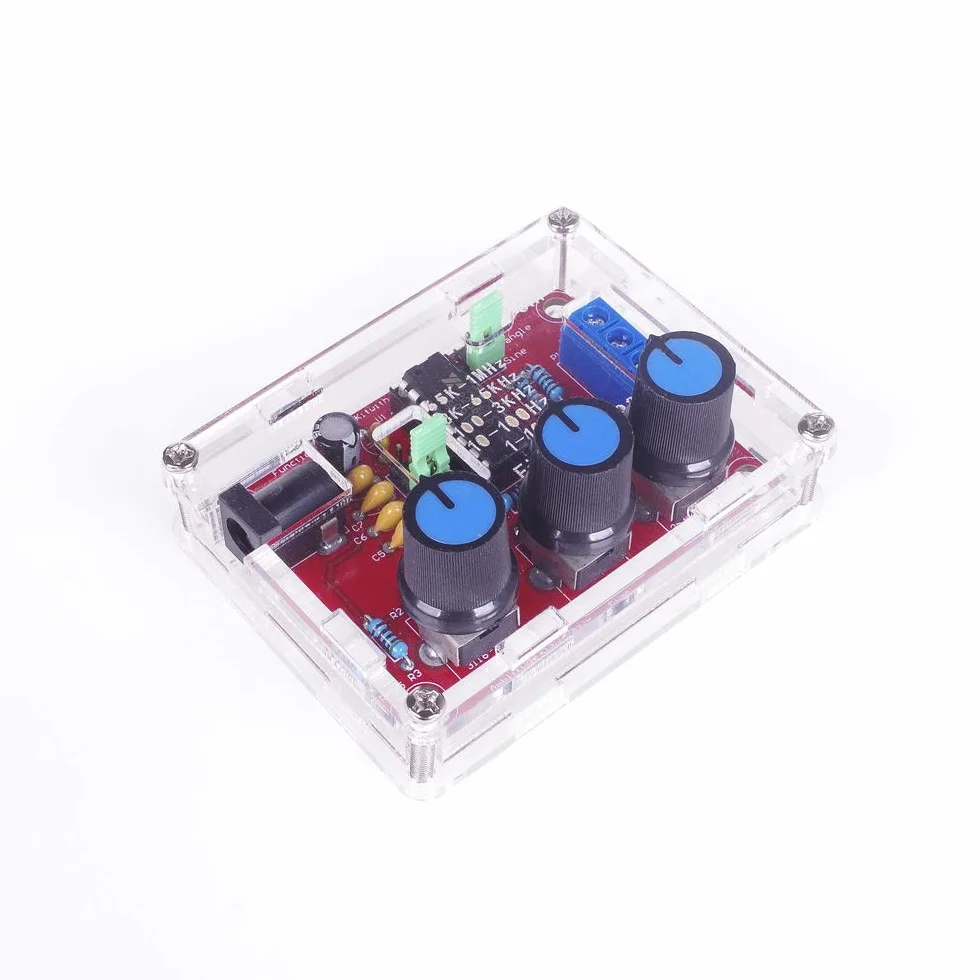 XR2206 1Hz -1MHz Function Signal Generator Sine/Triangle/Square Output Signal Generator Adjustable Frequency Amplitude（Welding completed）