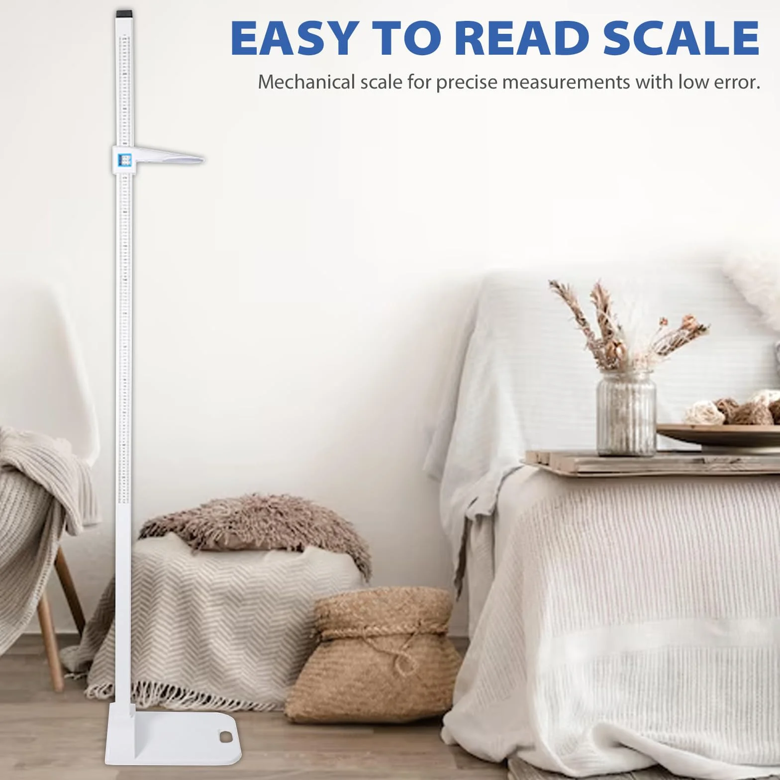 Stadiometro Portatile 20-210 cm Barra di Misurazione Altitudine Digitale Altimetro Medico Display Doppia Scala
