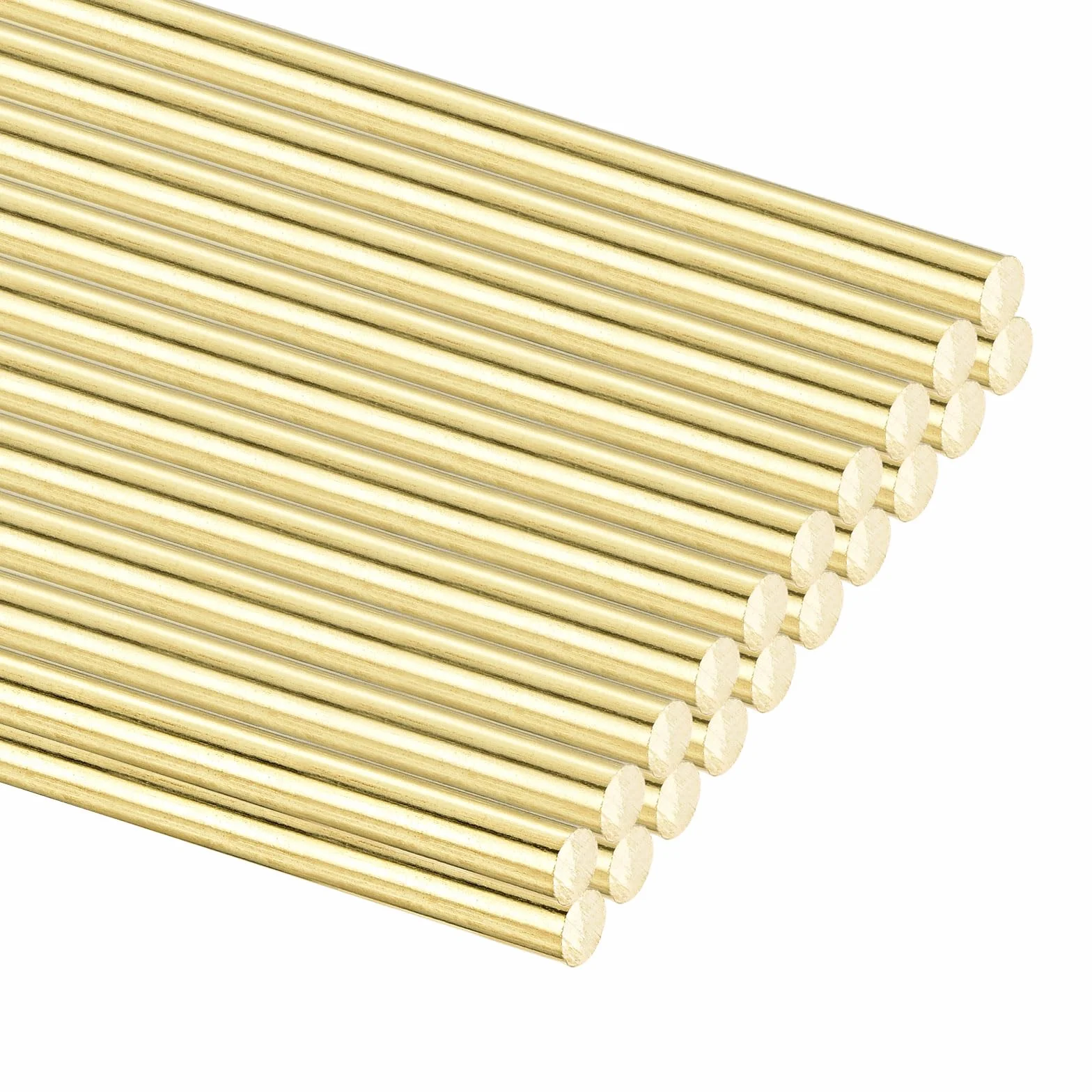 QUARKZMAN H65 Barra Ottone Tondo 1.2mm x 300mm, Aste Ottone Solida per Tornio RC Modello DIY