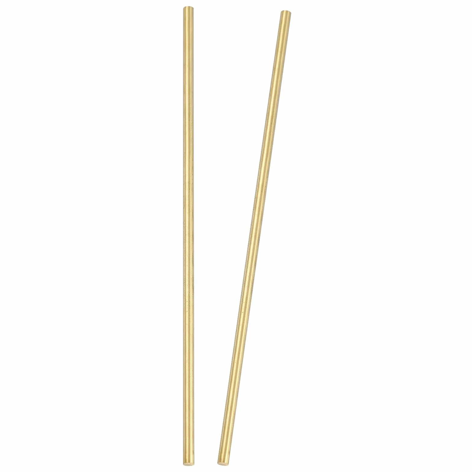 PATIKIL 2 Pezzi Barre Ottone Tonde Diametro 6mm Lunghezza 26cm / 10 24 Pollici Barra Ottone Solida H59 Per DIY gioielli Riparazioni Laboratorio Scientifico Ottone
