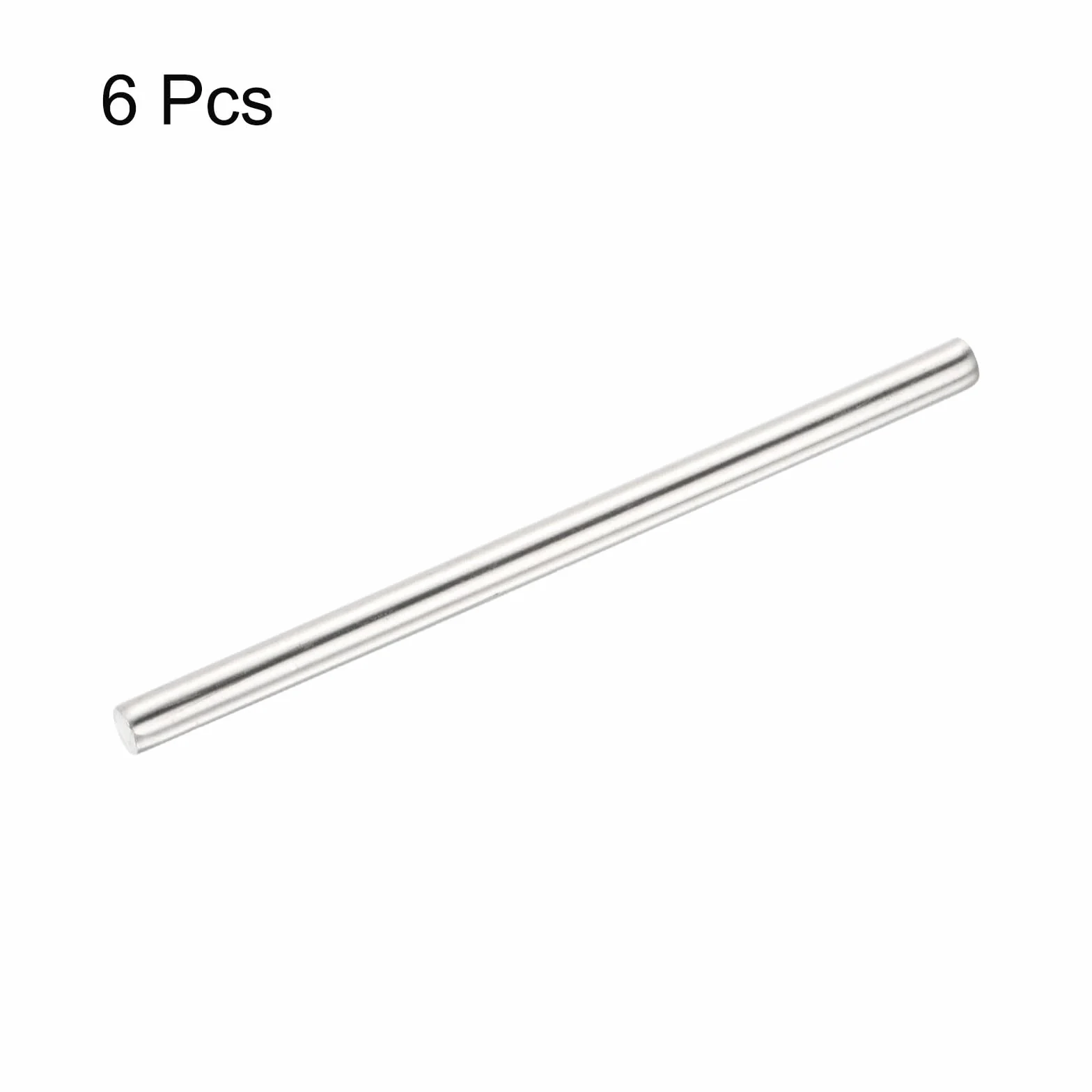 Asta Tonda in Acciaio Inossidabile 304 6mm x 100mm per Progetti Fai da Te