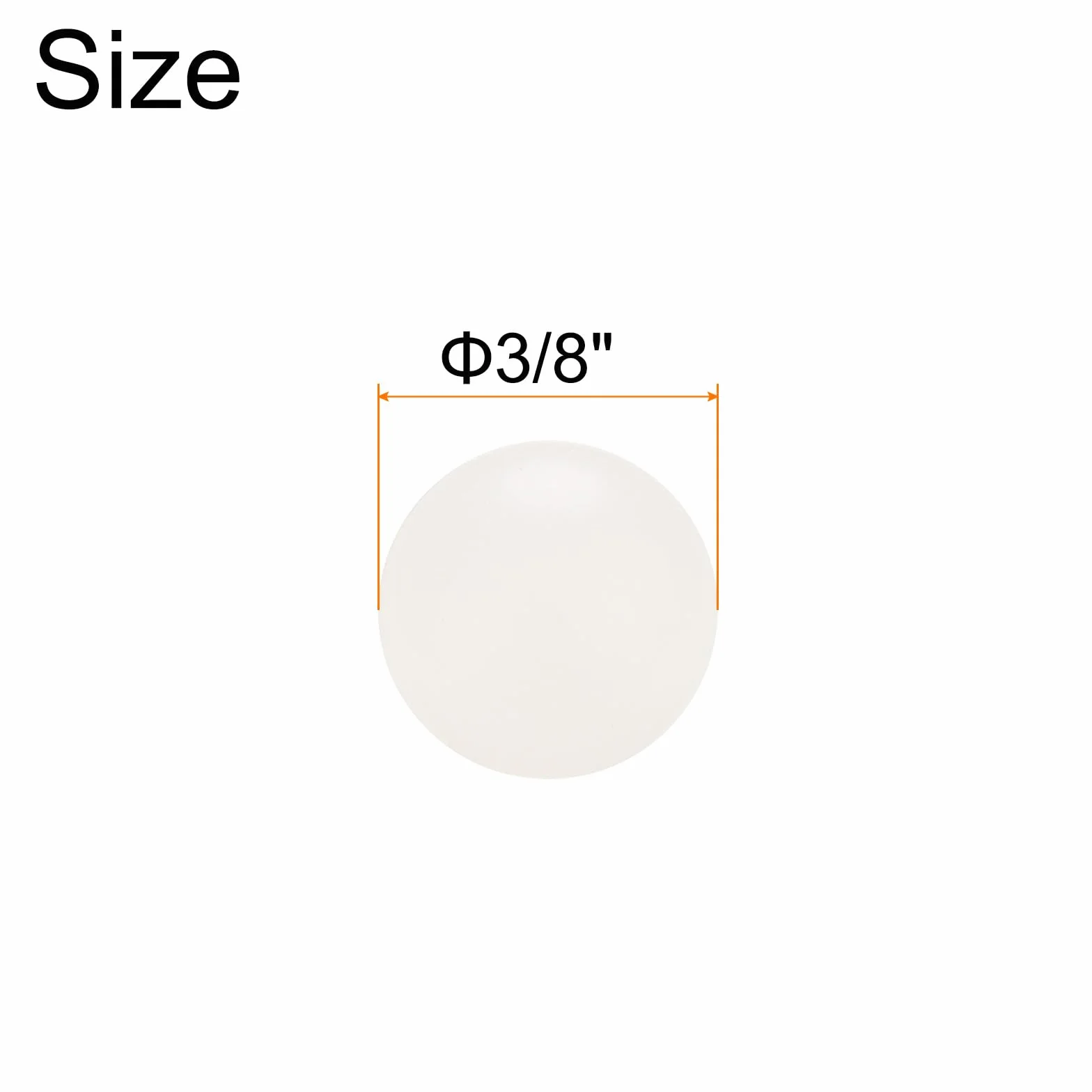 QUARKZMAN 50pz PP Plastica Cuscinetti Sferici 3/8" 9,525mm Solido Plastica Sfere G1 Precisione Mini Sfere