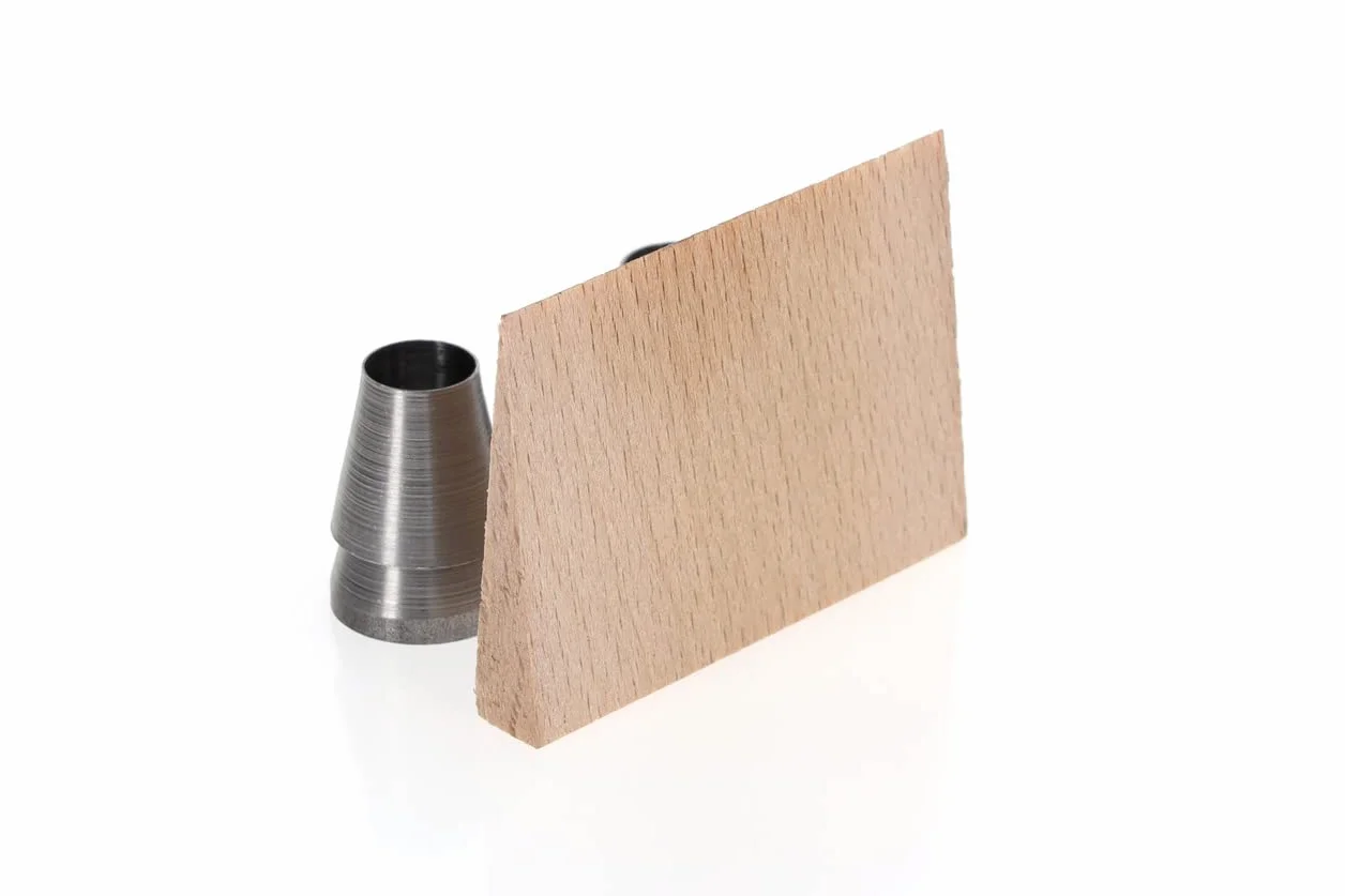 OCHSENKOPF Set per Fissaggio di 3 Pezzi, Cunei Tondi e Cuneo di Legno per Asce Pesanti, Utensile Forestale