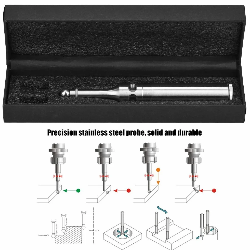 Samfox Electronic Optical Finder Precisione Del Sensore Touch Point Led Segnale Acustico per Fresatrice Tornio CNC