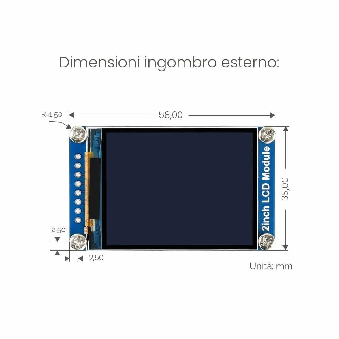 Waveshare 2inch LCD Module, 240×320 Resolution, IPS Display, with SPI Interface