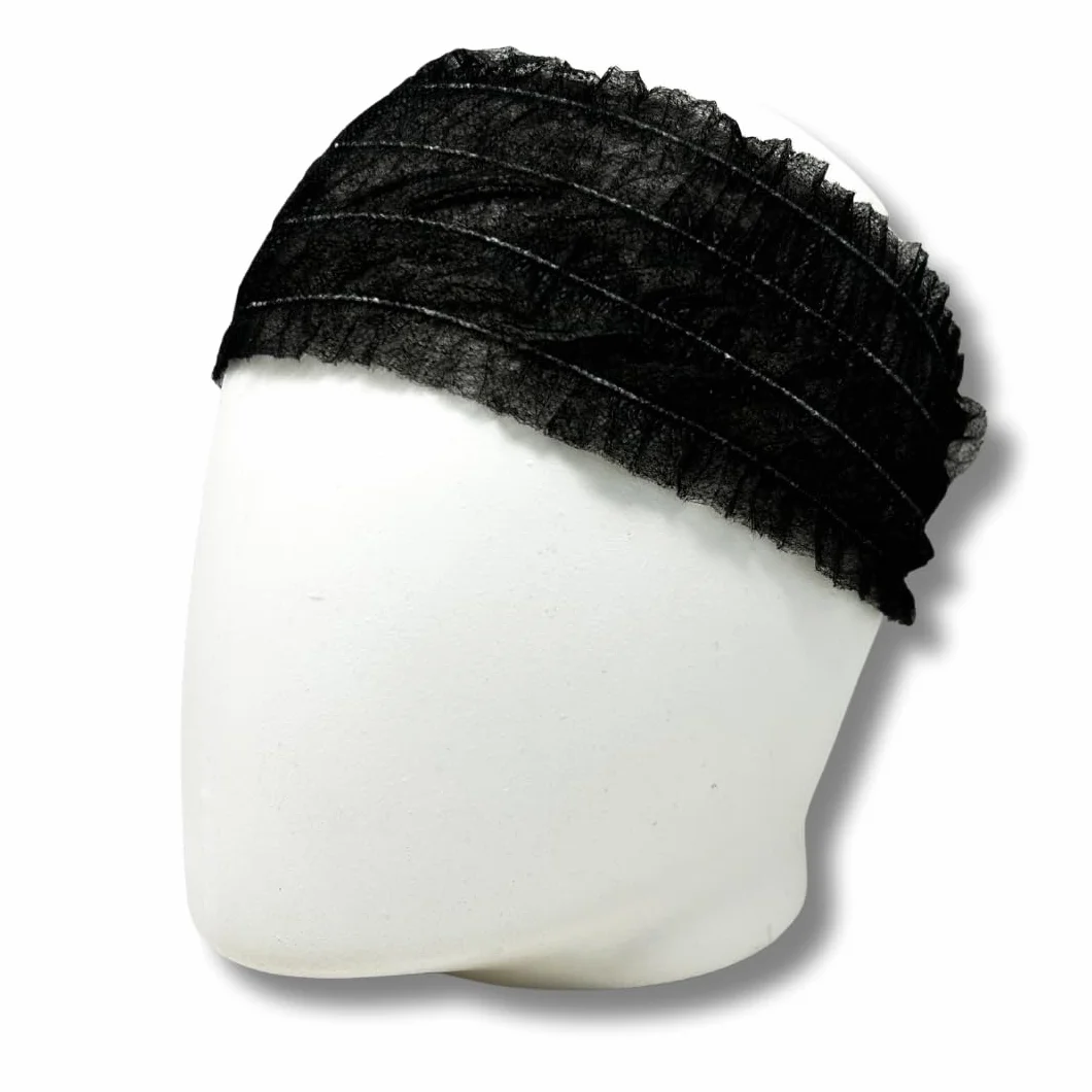 Fasce Elastiche Capelli Monouso TNT 1000 pz Nero