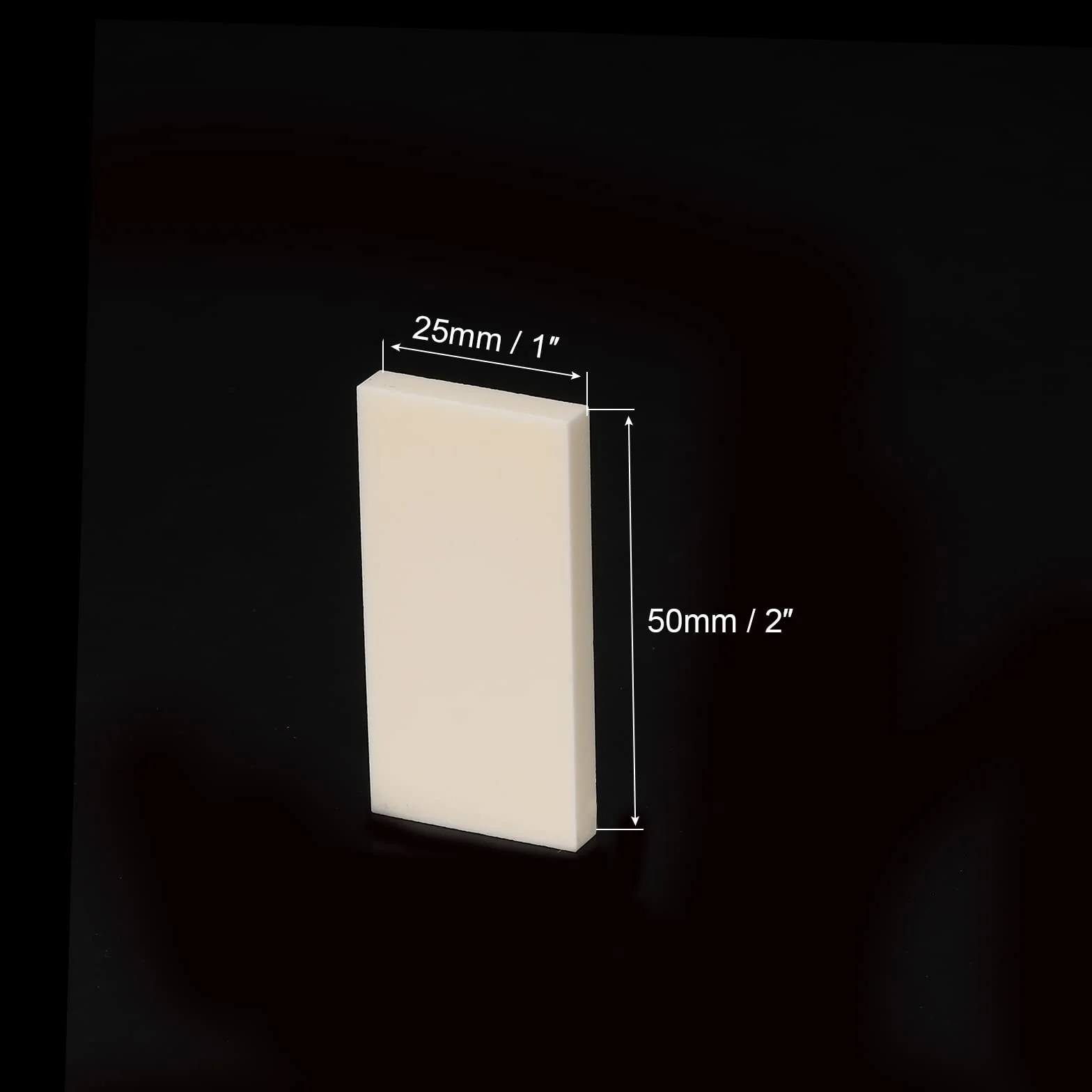 PATIKIL Allumina Ceramica Lastra Raffreddamento Imbottitura Isolante 2pz Alta Durezza per MOS Transistor 50x25x5mm