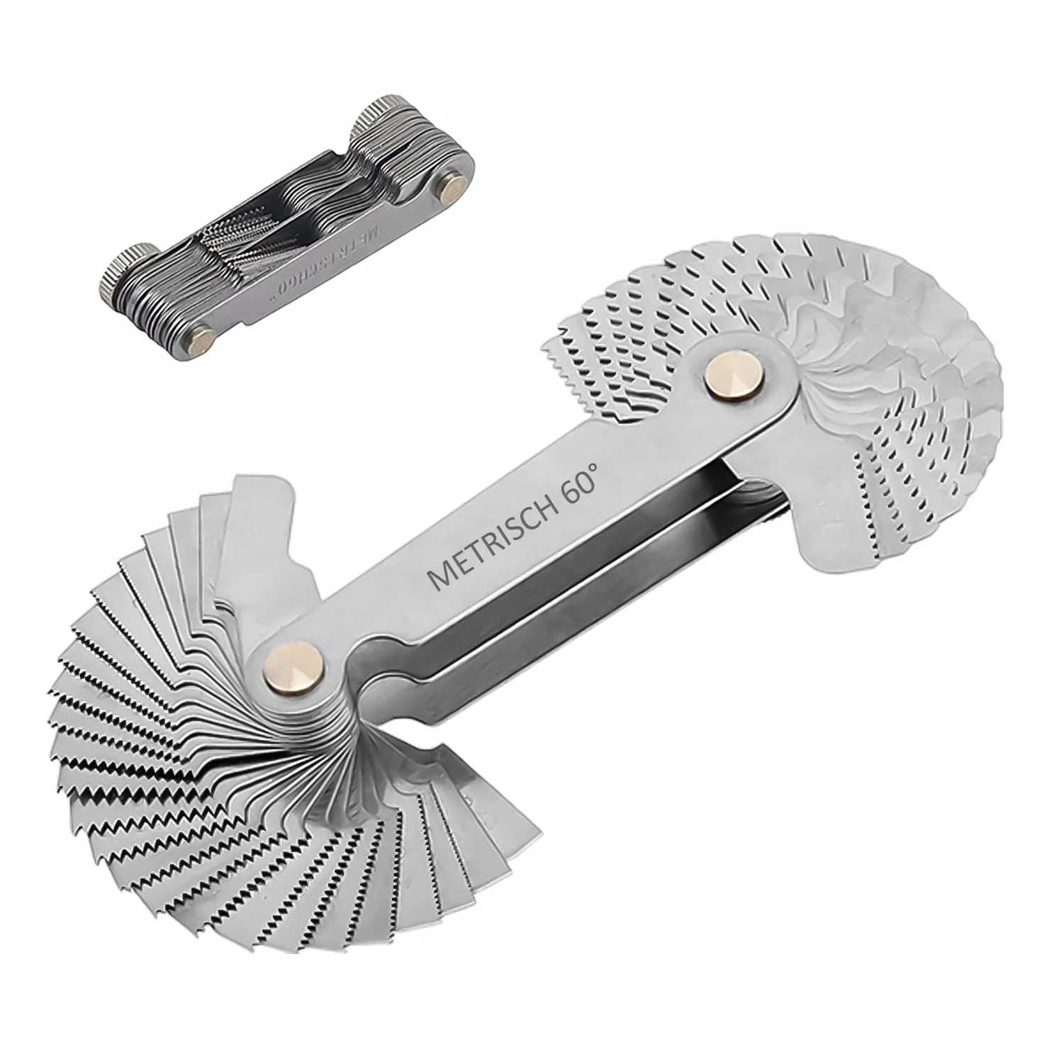 KRYMSON Calibro per filettature, Misuratore di precisione metrico con impugnatura a scorrimento