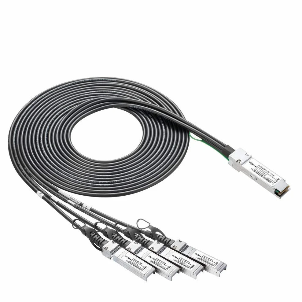 Cisco QSFP-4SFP10G-CU1M 40Gb/s QSFP+ to 4x SFP+ Direct Attach Breakout Cable Passive 1-Meter