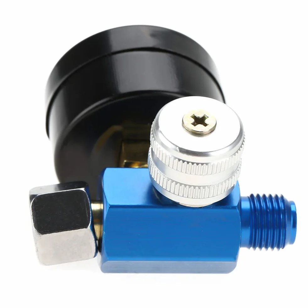 Manometro del Regolatore di Pressione dell'aria 1/4 di Pollice per Pistola a Spruzzo, Gamma Regolabile 0-10BAR (0-150PSI)