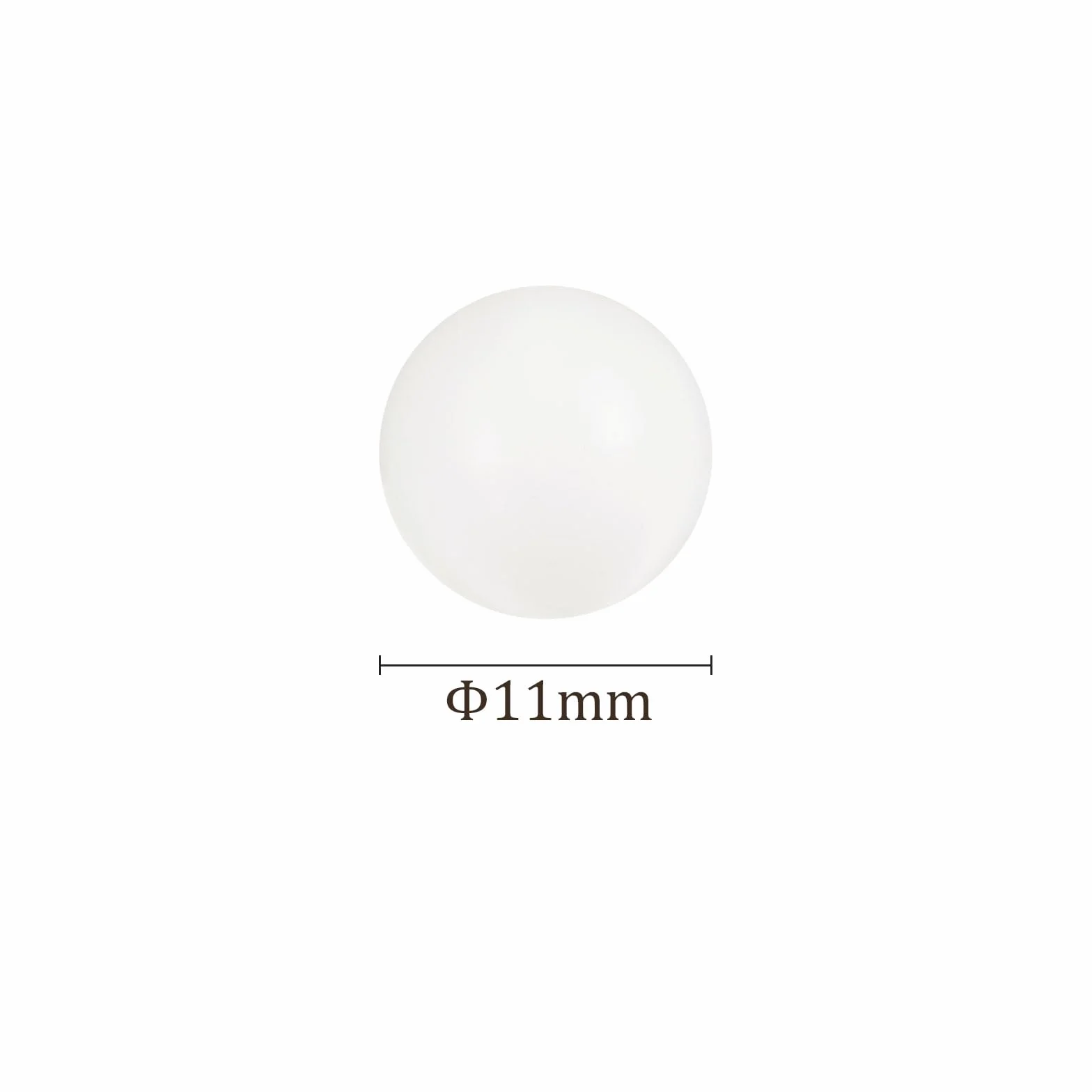 Sfere di Precisione 11mm PA Nylon per Cuscinetti e Valvole - 10 Pezzi