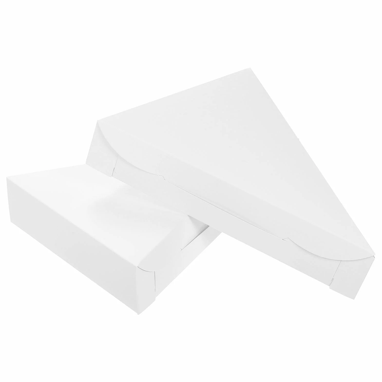 Scatole per pizza 20 pezzi 24 x 19 x 4 cm contenitori triangolari bianco