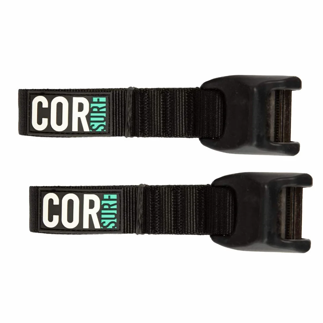 Cinghie di fissaggio COR Surf con fibbia in silicone protettivo per proteggere la tua auto e tavola da surf da urti e ammaccature (5M)