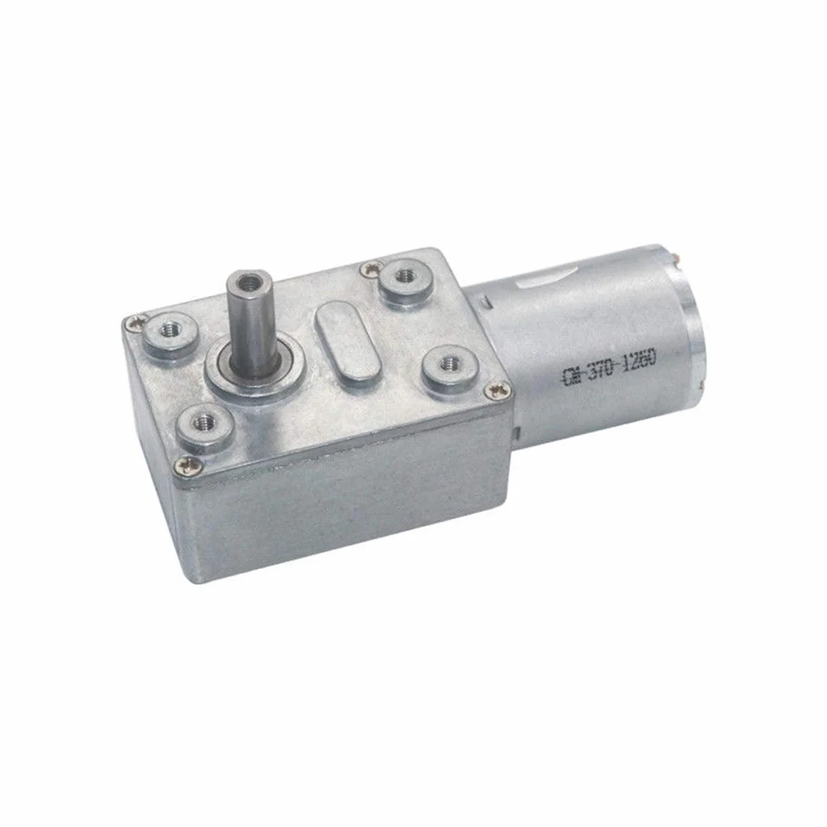 Motore elettrico 12 V DC12 V Ingranaggio a vite senza fine 2 RPM fino a 375 RPM Riduttore Motoriduttore Bassa Velocità 370 Serie Reversibile Alta Coppia 6 mm Diametro frizione (DC12 V 2 RPM)