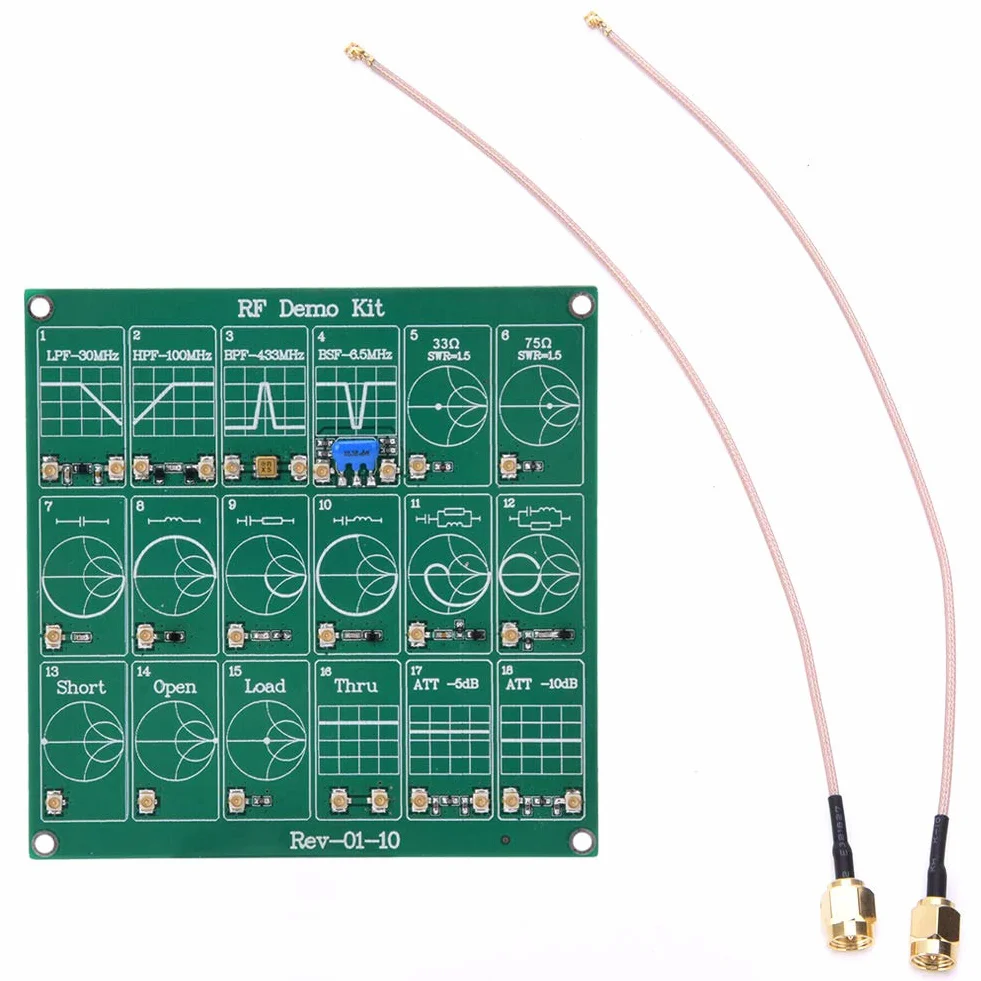 Kit Demo Rf, Scheda Analizzatore di Rete Attenuatore Filtro Nanovna Test Vna Modulo Test Vector Board Rf