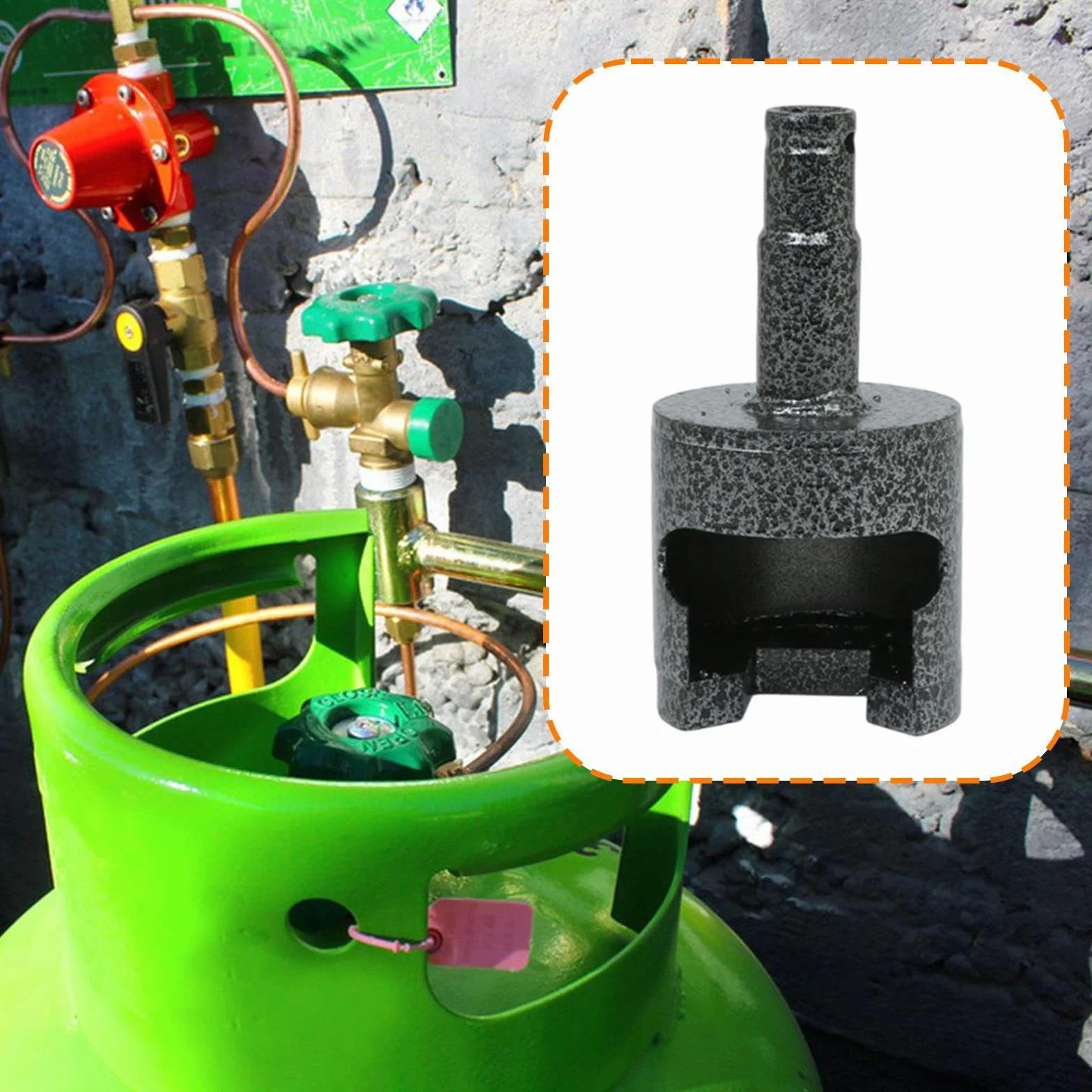 KESOTO Chiave per Valvole per Gas Liquefatto, Strumento manopola Manuale per Lavori Senza Sforzo, Valvole di Serbatoi di Gas, Chiave per Valvola di Riduzione