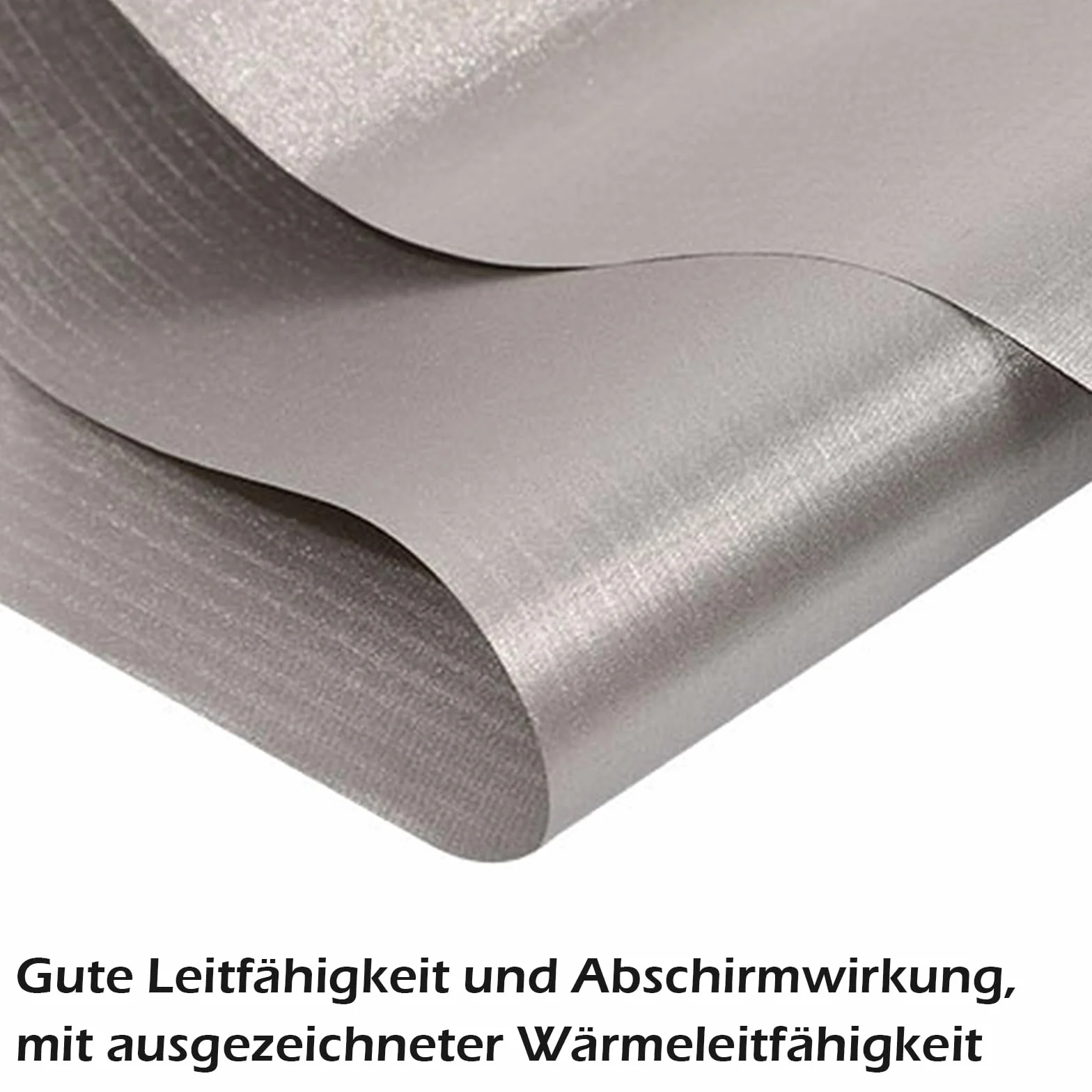 Faraday Fabric Tessuto Schermatura Conduttivo Protezione RFID Blocco Segnale RF 1m x 1,1m Nastro Schermo