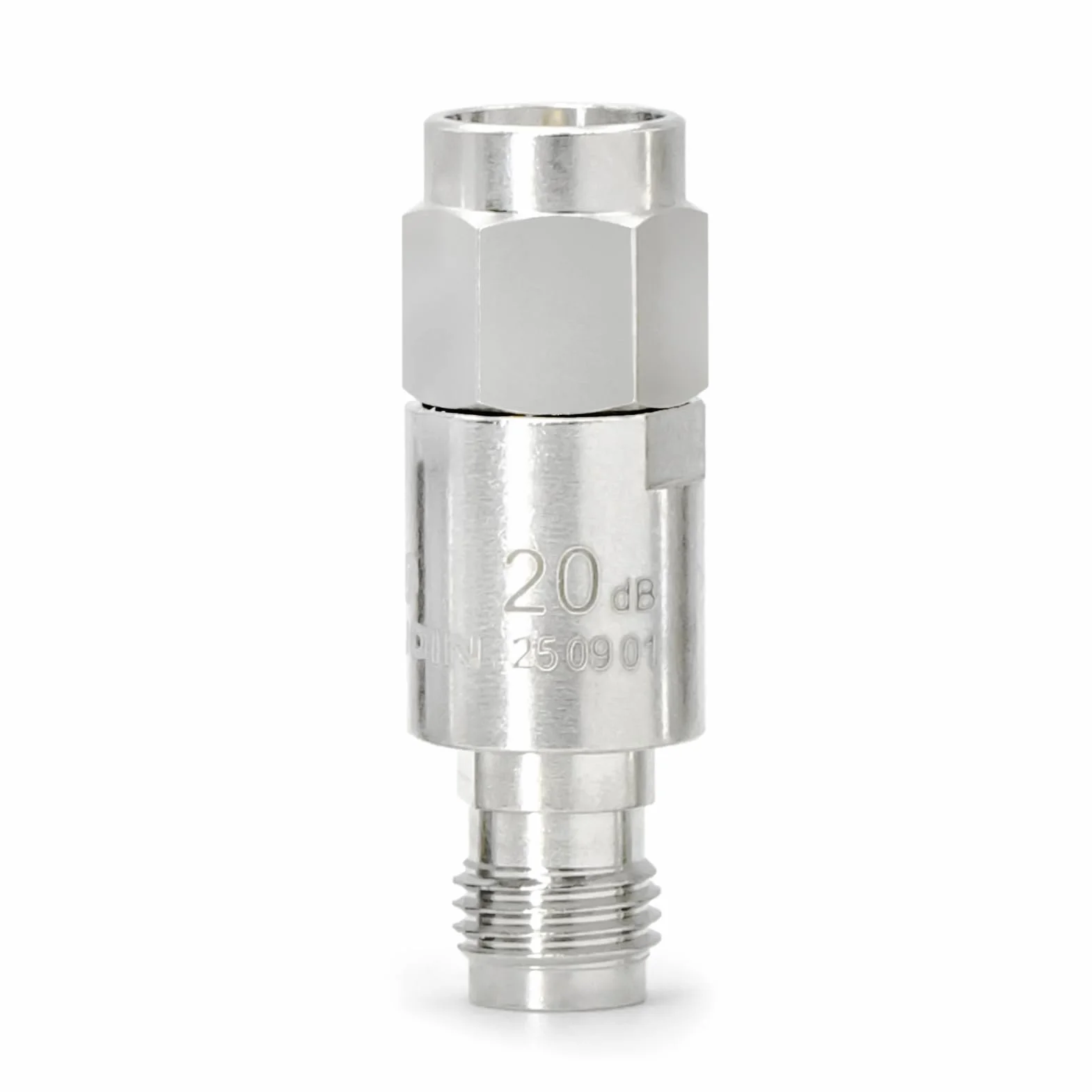 Attenuatore coassiale RF da 12,4 GHz, 3/6/10/20/30 dB, 5 attenuatori SMA in rame, da maschio a femmina, 2 W, 50 Ohm SMA Attenuatore, utilizzato nelle comunicazioni mobili, aviazione, radar