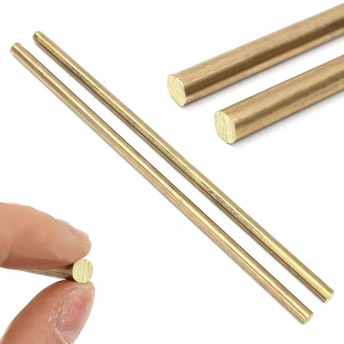 Pręt Okrągły z Mosiądzu Lity 5mm x 150mm