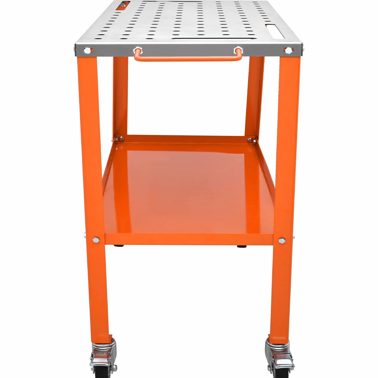 VEVOR Tavolo da Saldatura Lavoro Saldatore in Acciaio al Carbonio Capacità Carico Max. 544kg, Banco di Lavoro per Saldatura 91,4 x 45,7 cm da Officina Garage, Tavolo da Saldatura 94 Fori Portautensili