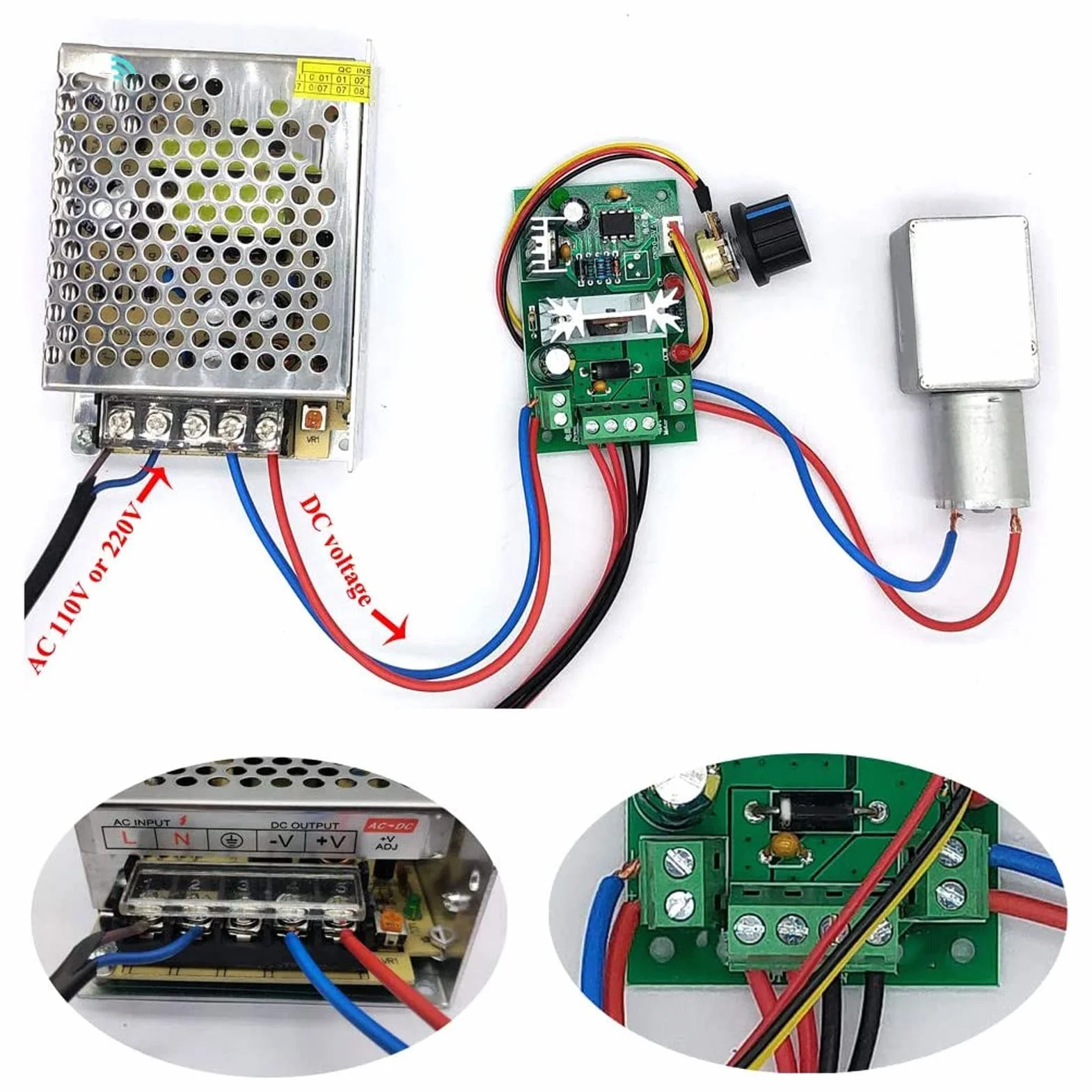 Motoriduttore DC 12V, Motoriduttore a Vite Senza Fine con Doppio Albero 12 Mm Autobloccante Reversibile Ad Alta Torsione Riduzione della velocità della Vite Senza Fine, per