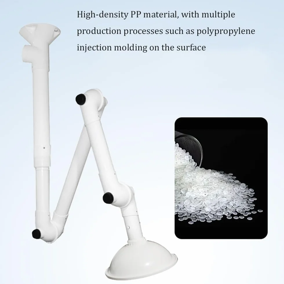 Cappa Aspirante, Cappa Aspirante Da Laboratorio Universale Con Braccio Aspirante, Cappa Aspirante Universale 1 Pz(White,Wall-mounted)