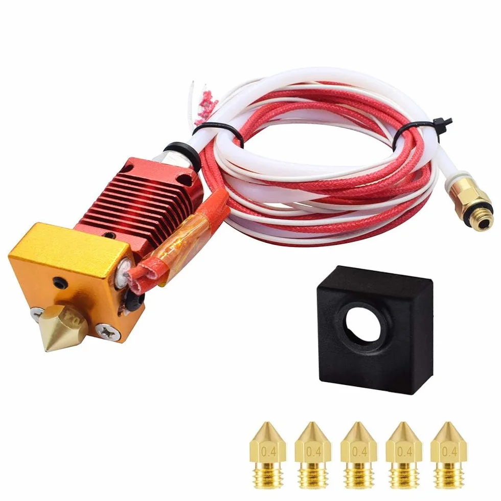 Kit di Estrusori per Stampanti 3D Kit di Estrusori Ender 3 Hotend con 5 Ugelli Estrusore per Stampante 3D MK8 Hot End Kit per Ender-3 pro Creality CR-10 CR-10S S4 S5 Stampante 3D