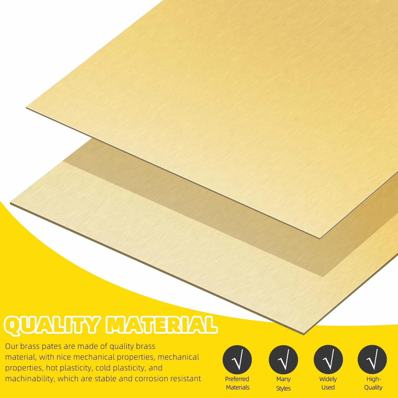 18 strisce in ottone, 1" larghezza x 6" lunghezza 0,002" 0,004" 0,006" 0,008" 0,012" 0,016" spessore Shim Stock Sheet striscia, pellicola in ottone Roll Metal Shims per fai da te gioielli fai