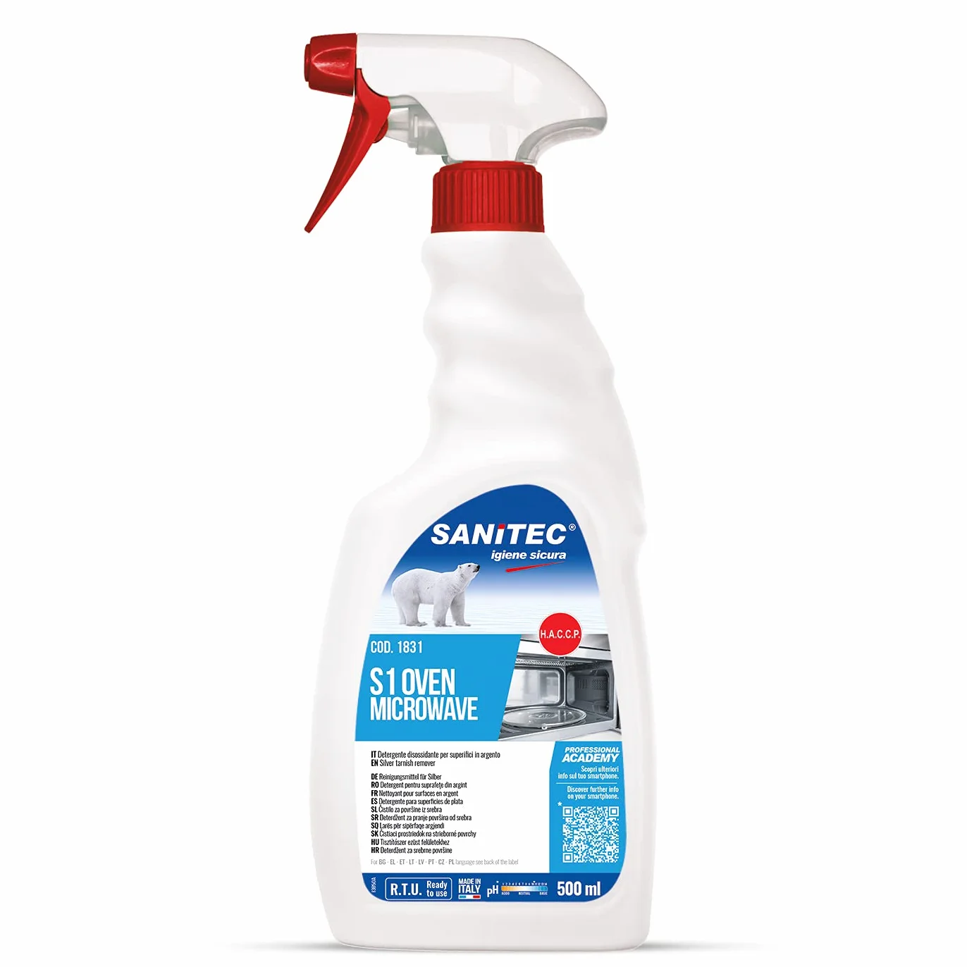 Sanitec Microonde, Detergente Specifico, Spray 500 ml