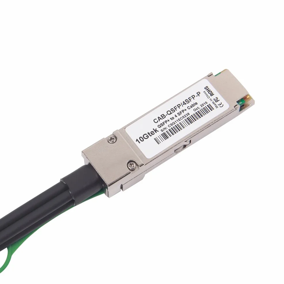Cisco QSFP-4SFP10G-CU1M 40Gb/s QSFP+ to 4x SFP+ Direct Attach Breakout Cable Passive 1-Meter