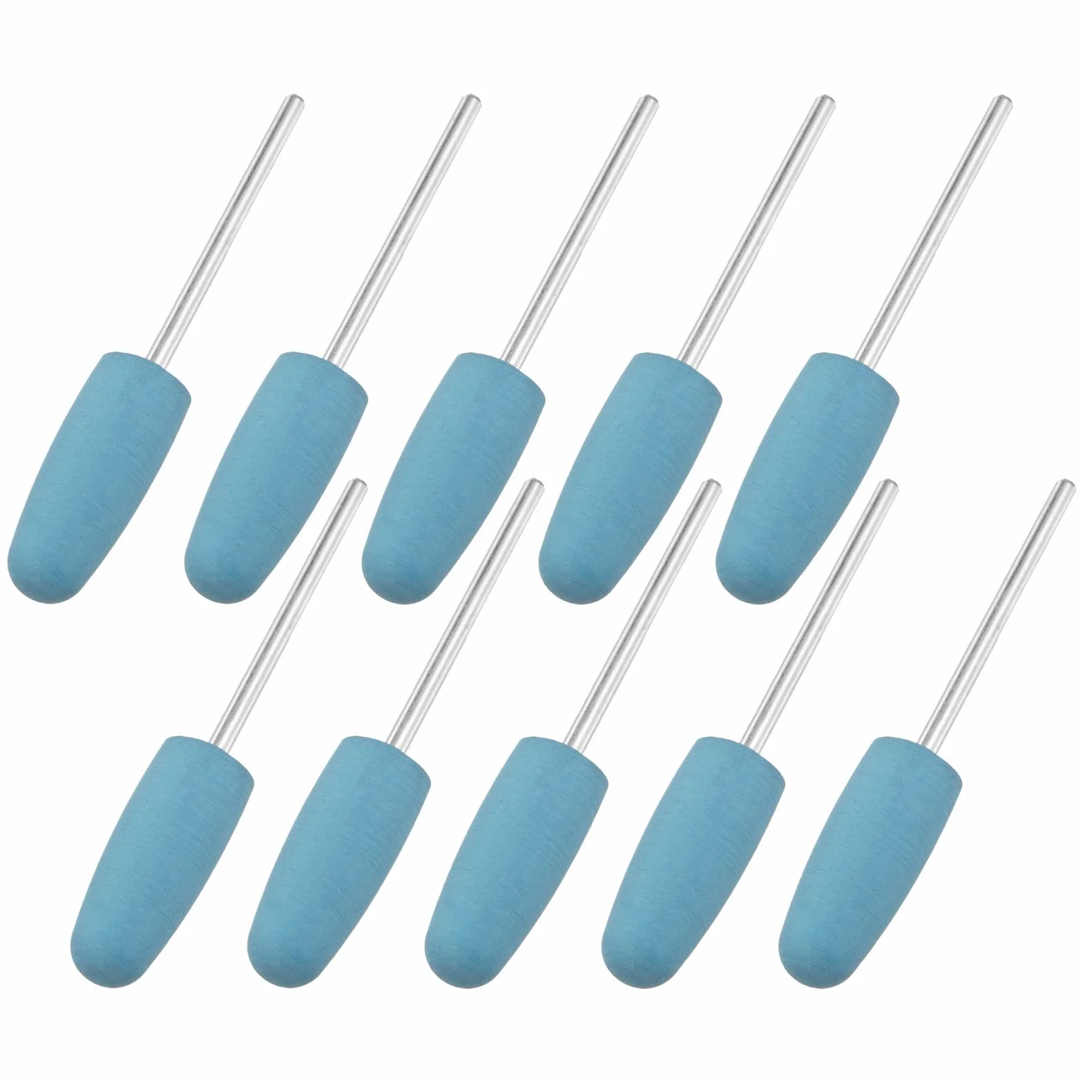 M METERXITY 10 Pcs Ruota Per Lucidatura A Punta In Silicone 0.39 Pollici 10mm Diametro Kit Di Lucidatura Per Gioielli 2000 Grana Blu