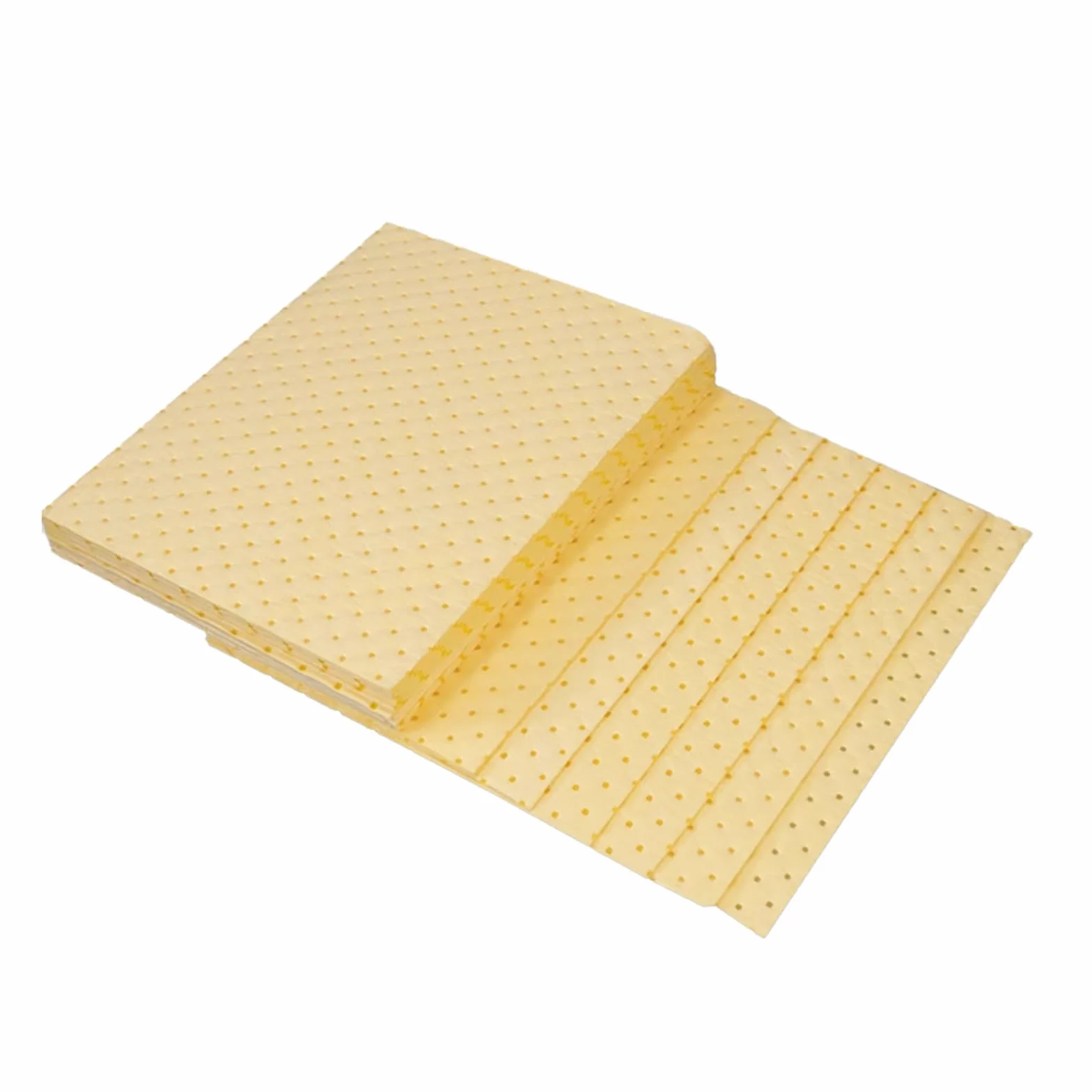 Tappetini Assorbenti Per Olio Ad Alta Resistenza In Polipropilene Per Perdite Chimiche, Assorbono Olio Acqua Acido E Alcalino Per Applicazioni Industriali Utilizzare Al Chius(Size:50pce,Color:Pad/2mm)