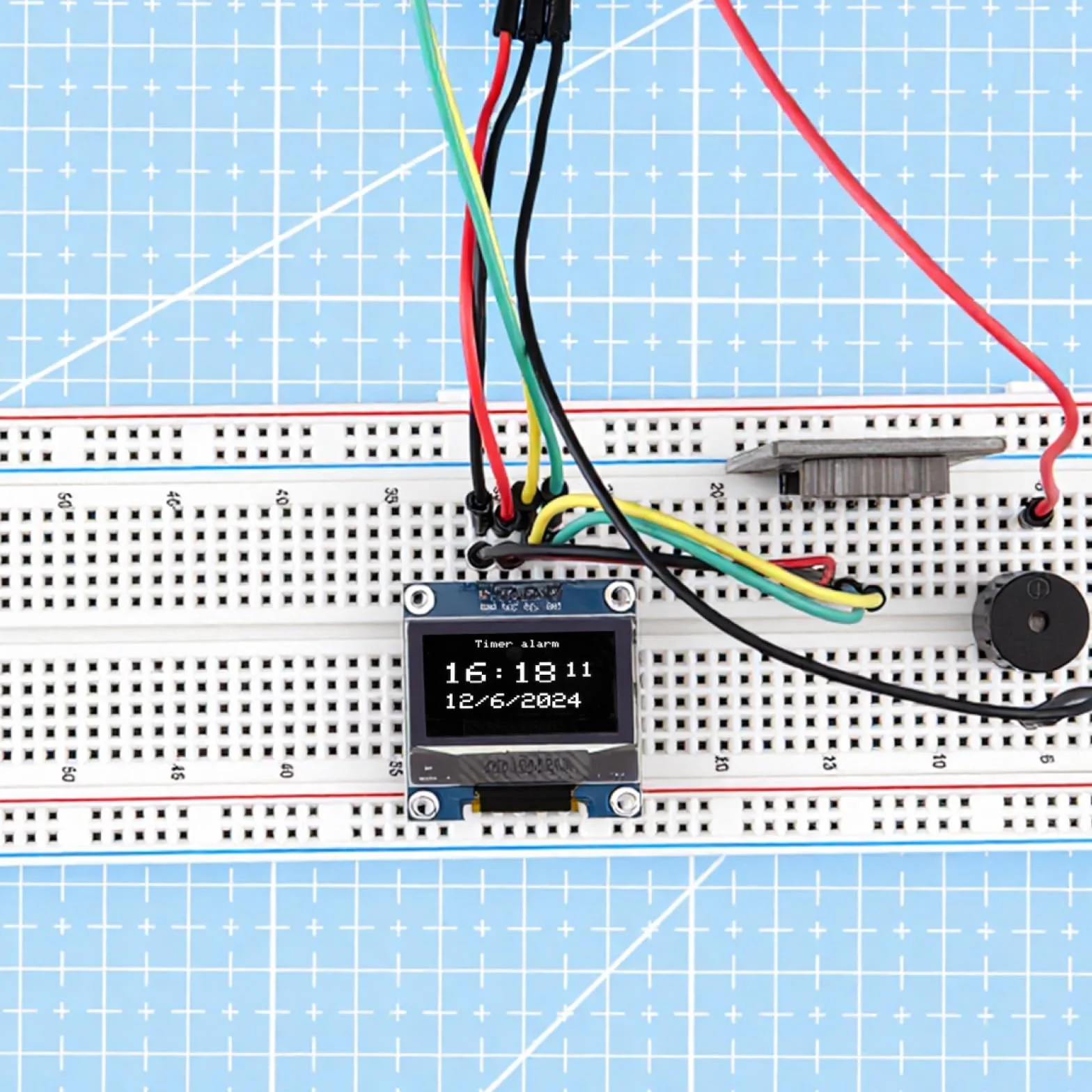 ELEGOO Display OLED 3 Pezzi Modulo Schermo da 0,96 Pollici Bianco, 128x64 Driver I2C Mini Schermi Compatti Autoluminosi per Arduino, Raspberry Pi, PICO.51 MCU, STM32, ESP32