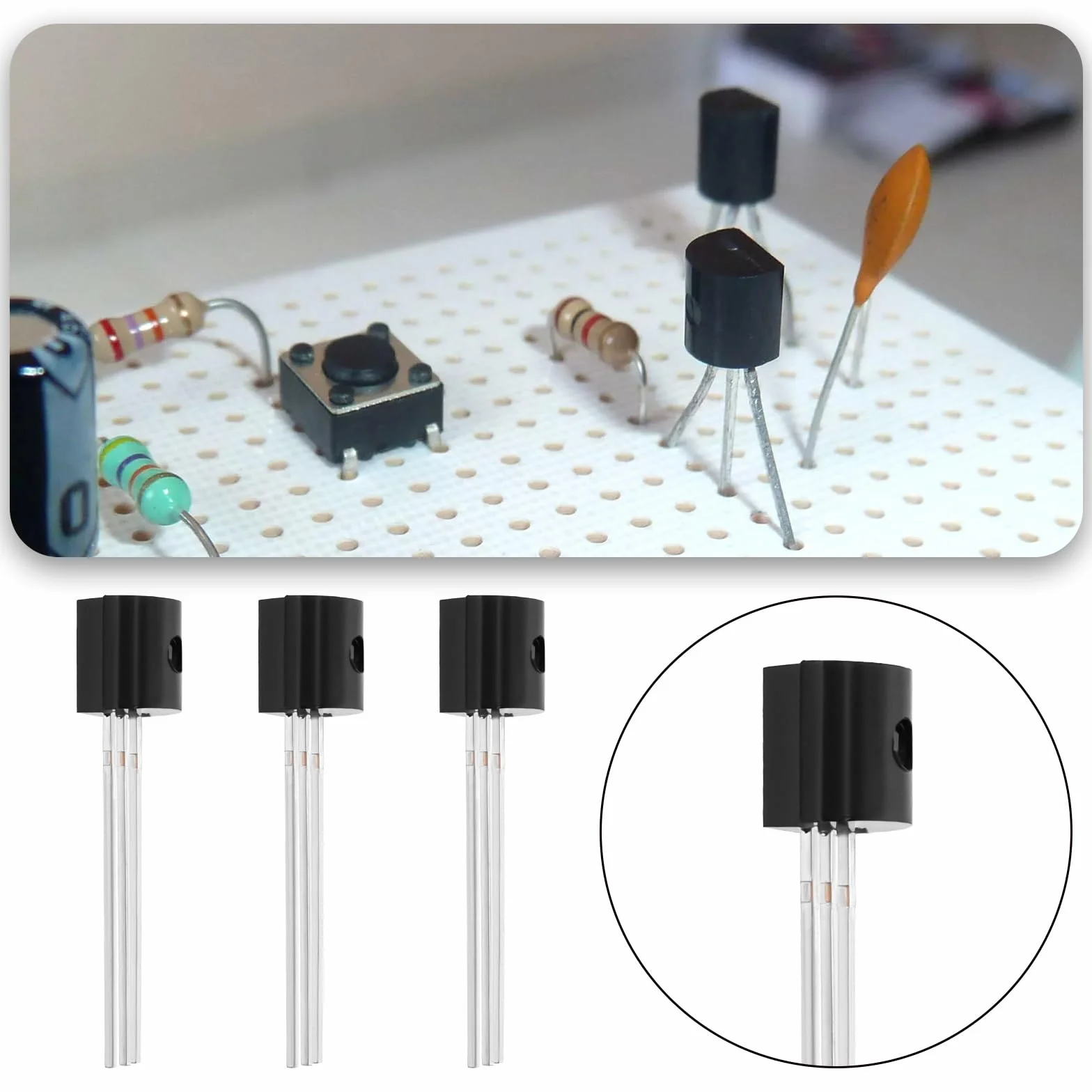 Create idea 20 Pezzi N-Channel Field Defect Transistor 3Pin High Efficiency Junction Field-Effect Transistor Per Amplificatori Audio Processori Di Segnale BF245A
