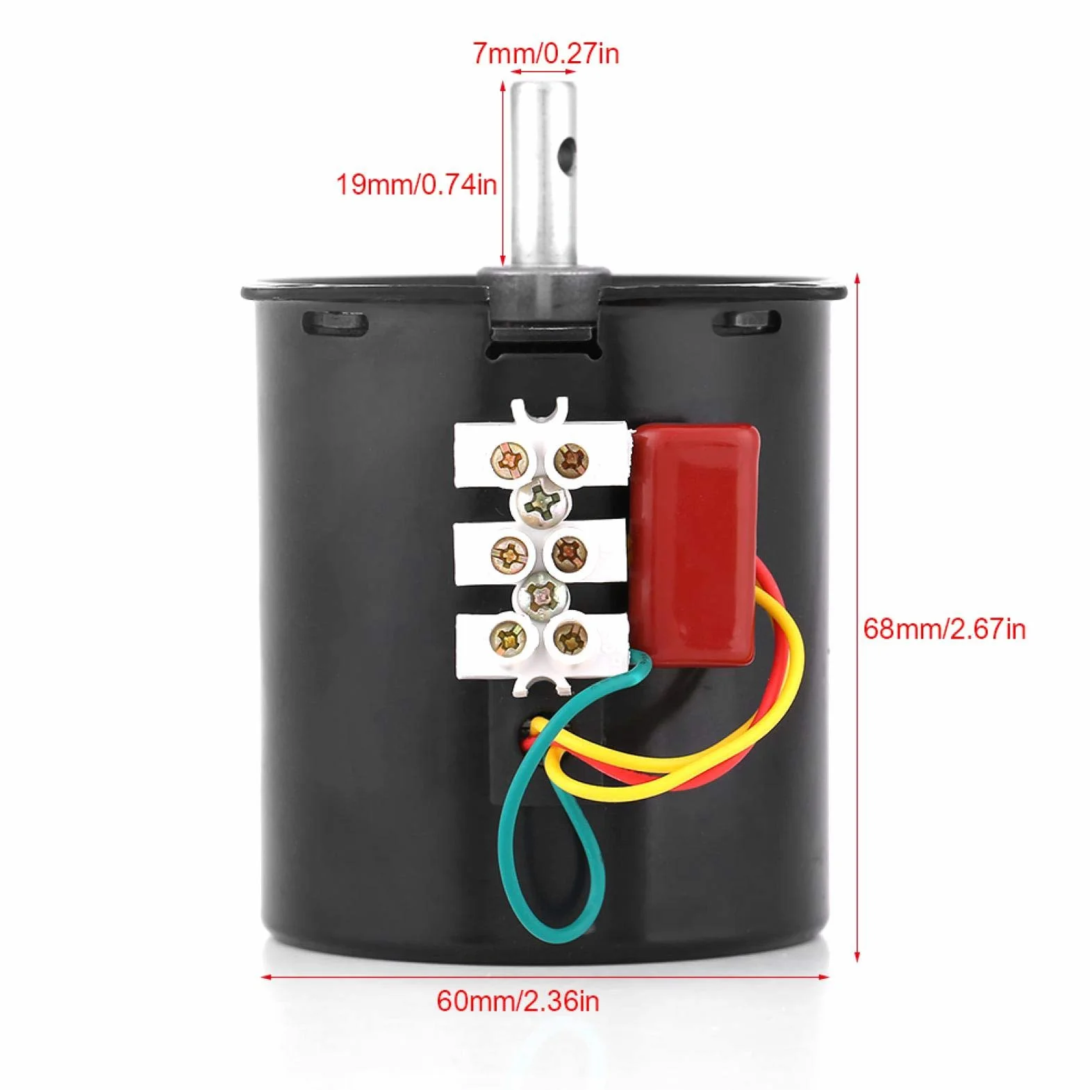 68KTYZ 2.5 RPM / 20 RPM / 30 RPM / 110 RPM Motore 220V AC Motoriduttore elettrico Motore di riduzione sincrono a magneti permanenti ad alta coppia(30 giri/min)